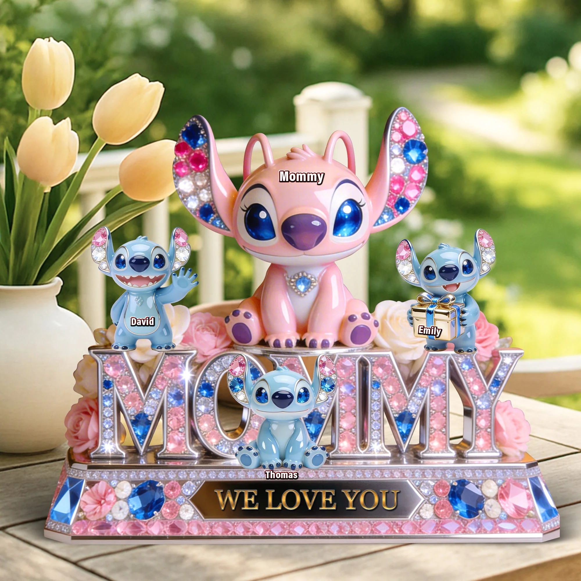Sti Mom We Love You - Personalized Acrylic Plaque - Gift For Her, Movie Fans
