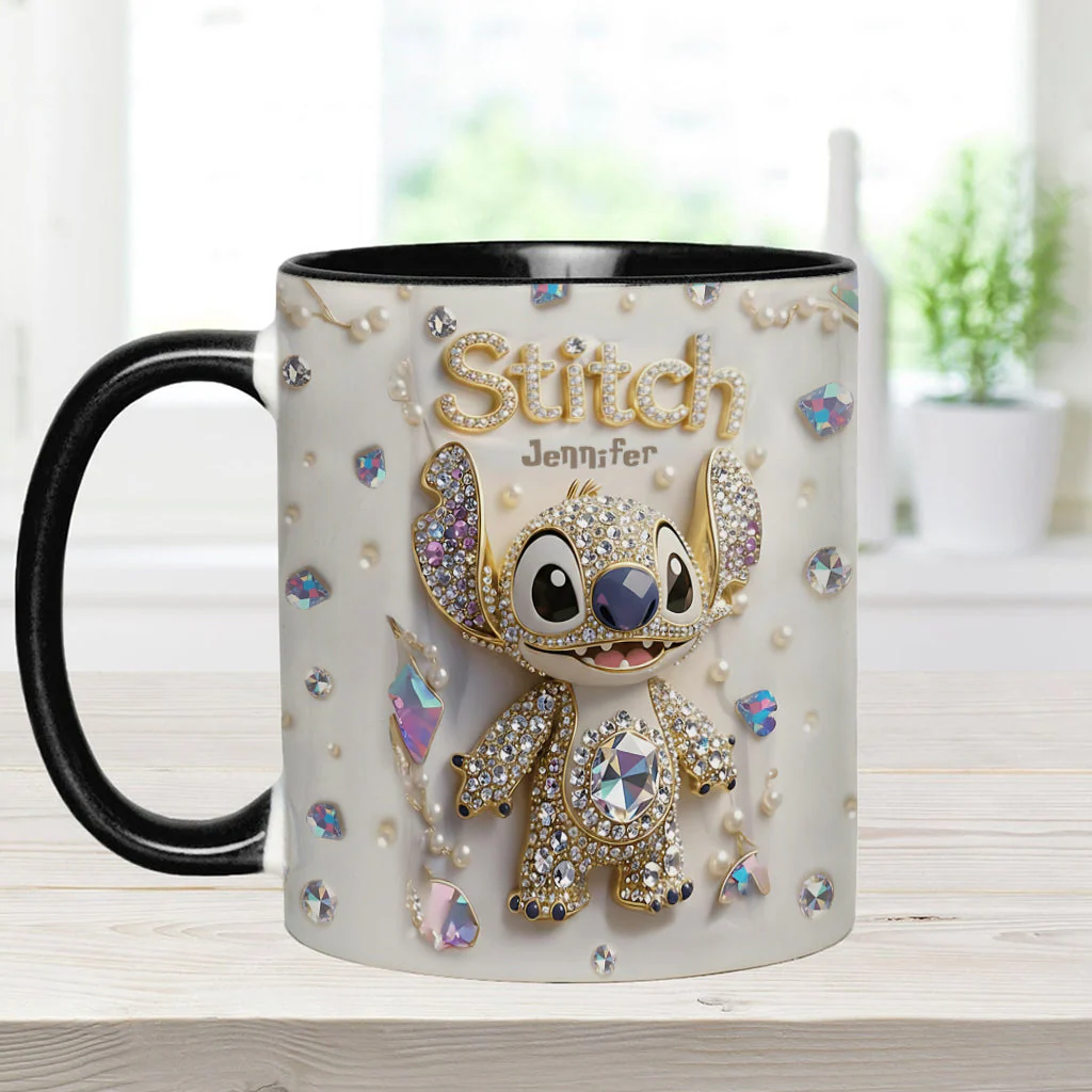 Sti Ohana Magic Mouse Merry Christmas - Personalized Accent Mug - Christmas Gift NA94 - Image 4