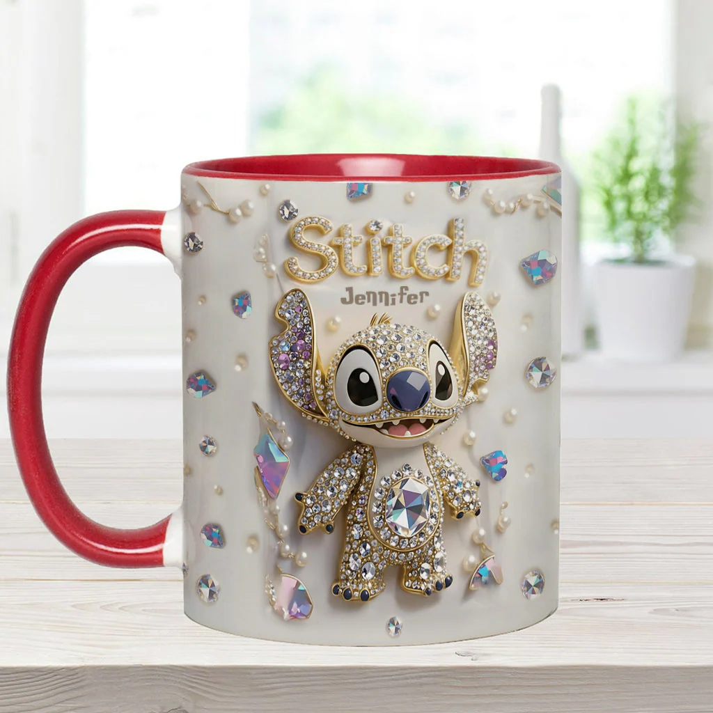 Sti Ohana Magic Mouse Merry Christmas - Personalized Accent Mug - Christmas Gift NA94 - Image 5