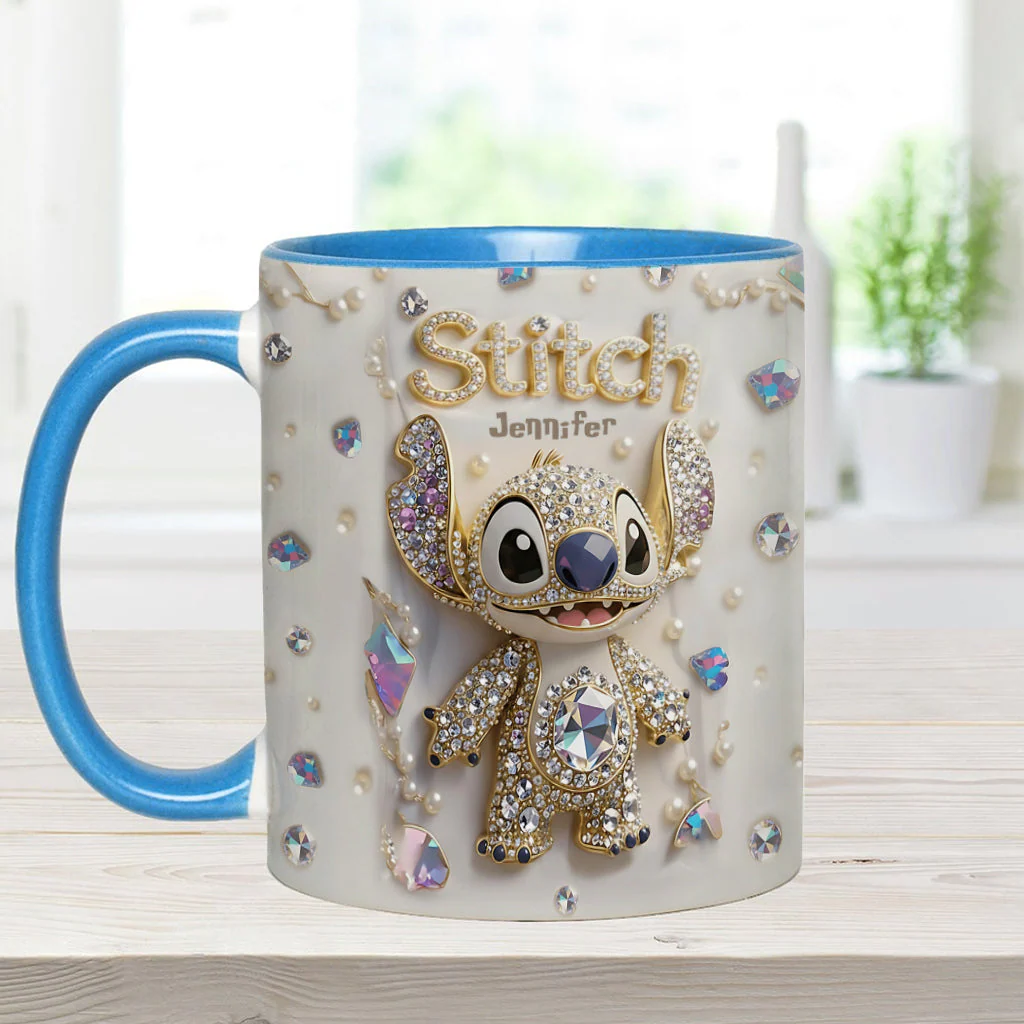 Sti Ohana Magic Mouse Merry Christmas - Personalized Accent Mug - Christmas Gift NA94 - Image 7