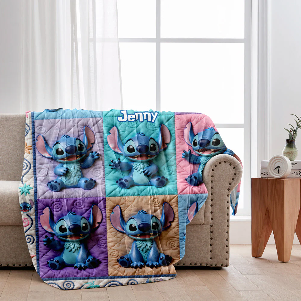 Sti Ohana Means Family - Personalized Blanket - Christmas Gift For Movie Fans NL122 - Image 2