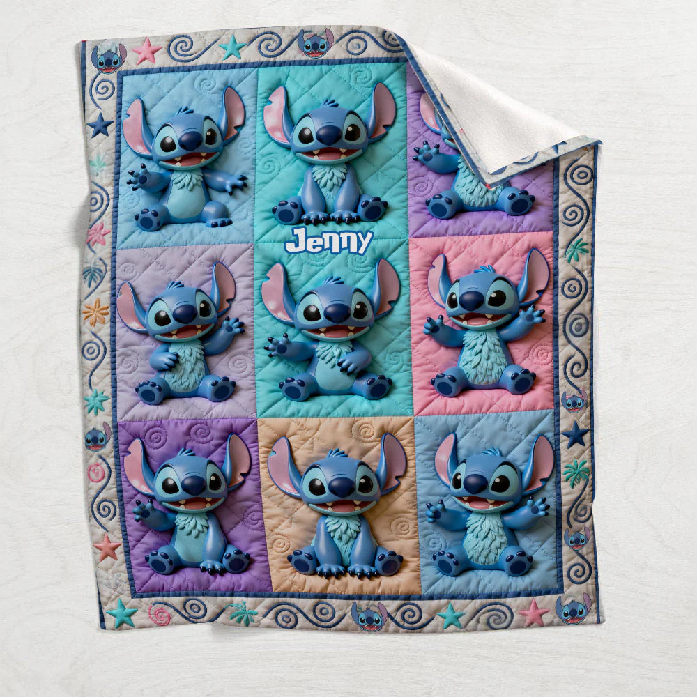 Sti Ohana Means Family - Personalized Blanket - Christmas Gift For Movie Fans NL122 - Image 4