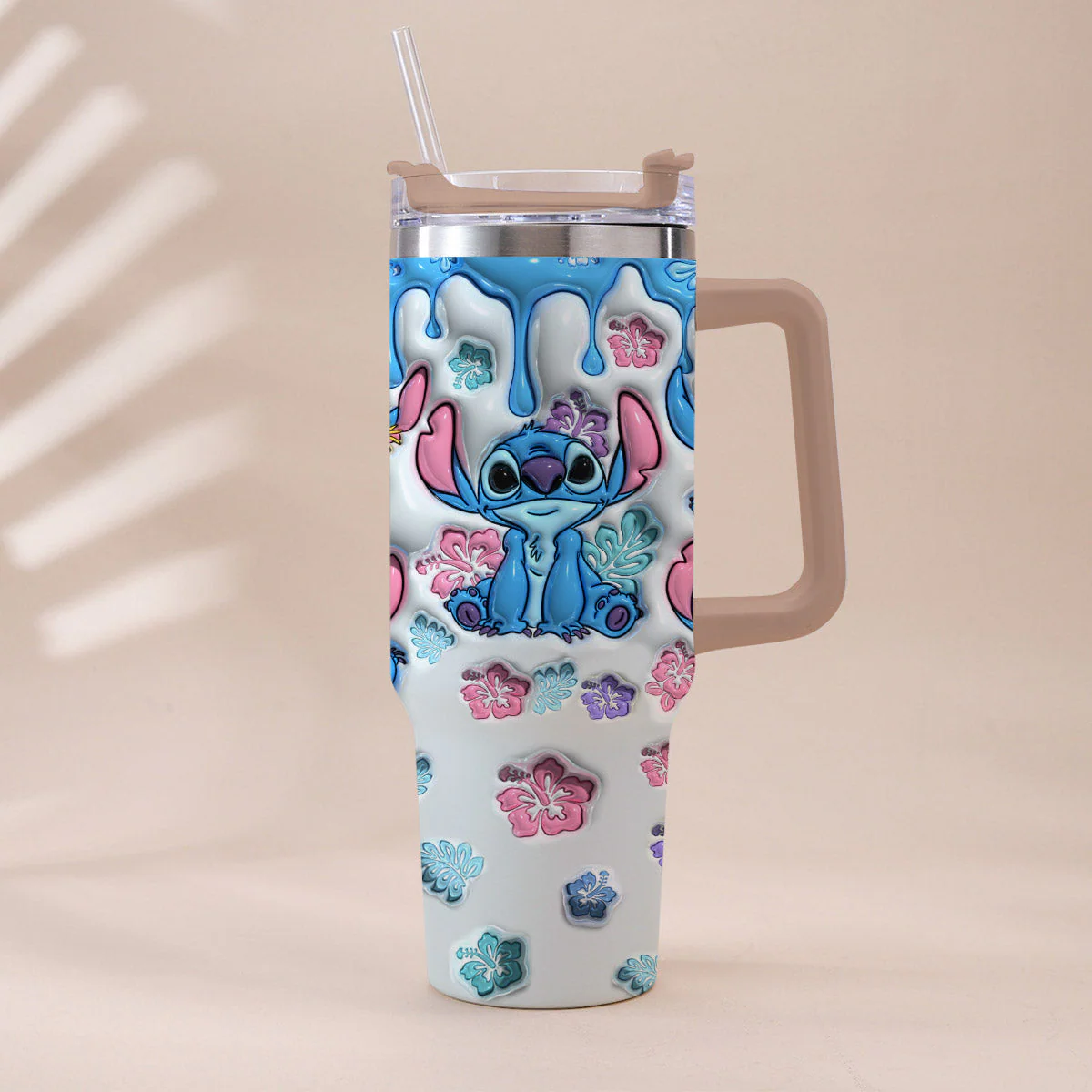 Sti Ohana Means Family - Personalized Tumbler 40oz Cup With Straw - Christmas Gift For Family Members, Friends NA94 - Image 10
