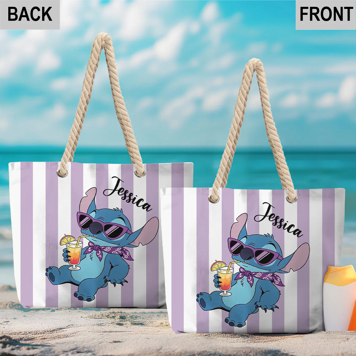 Sti Summer Time - Personalized Beach Bag - Gift For Traveling Lovers - Image 3