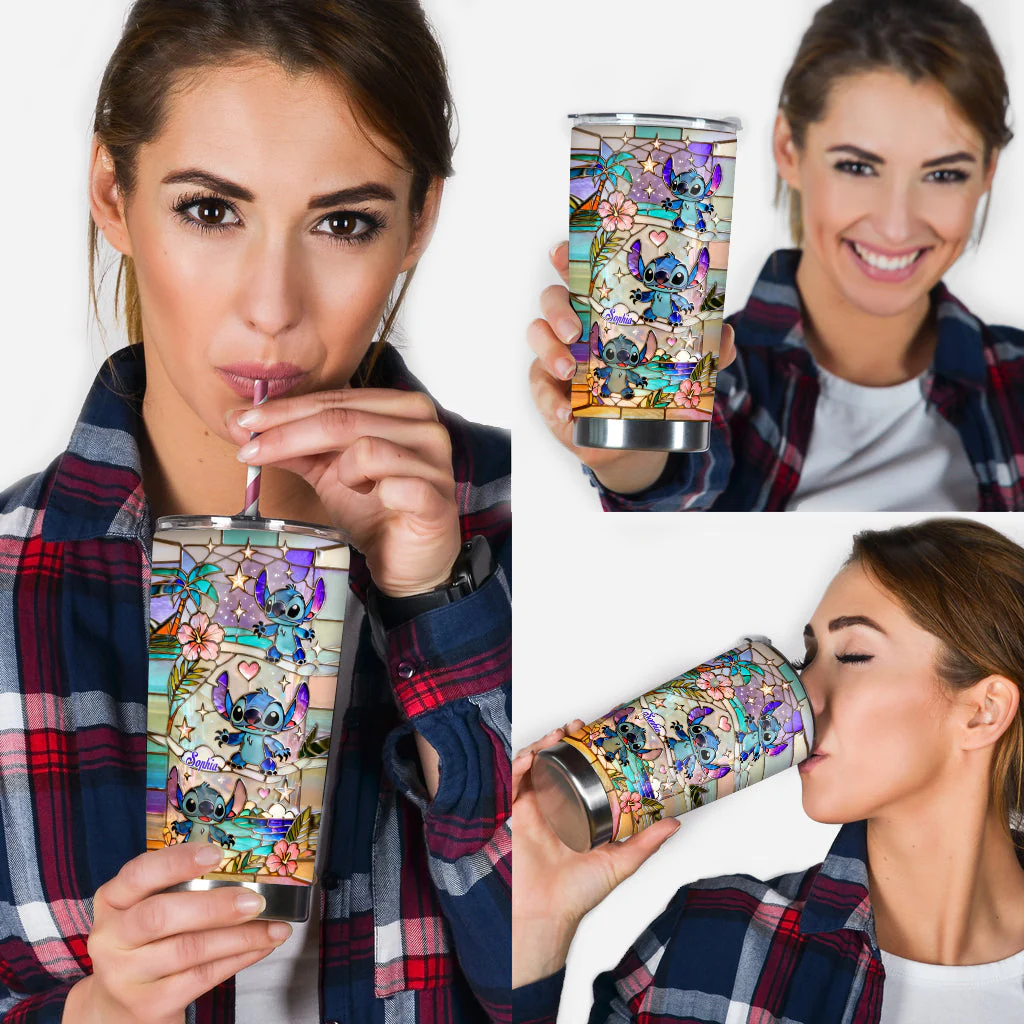 Sti Tropical With Beach Vibes - Personalized Tumbler - Gift For Fan Movies, Her HH01 - Image 4