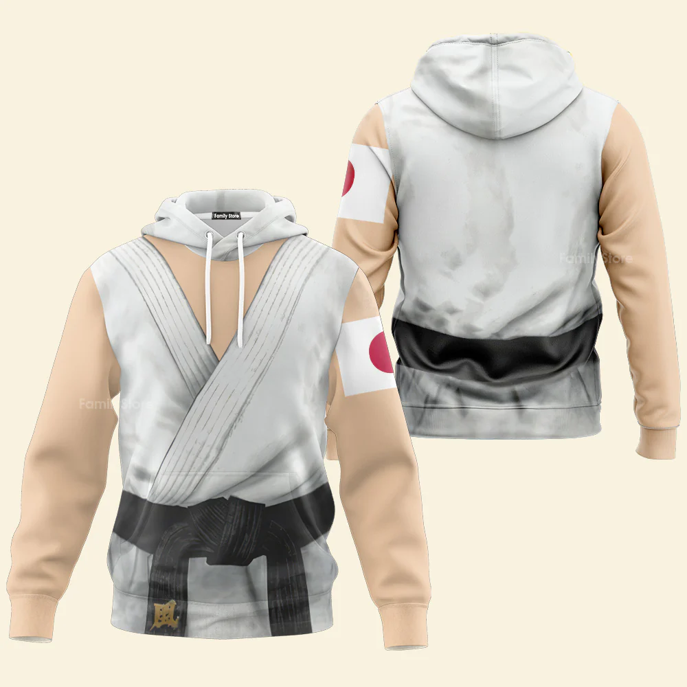 Street Fighter Ryu Full- Costume Cosplay Hoodie - Image 2