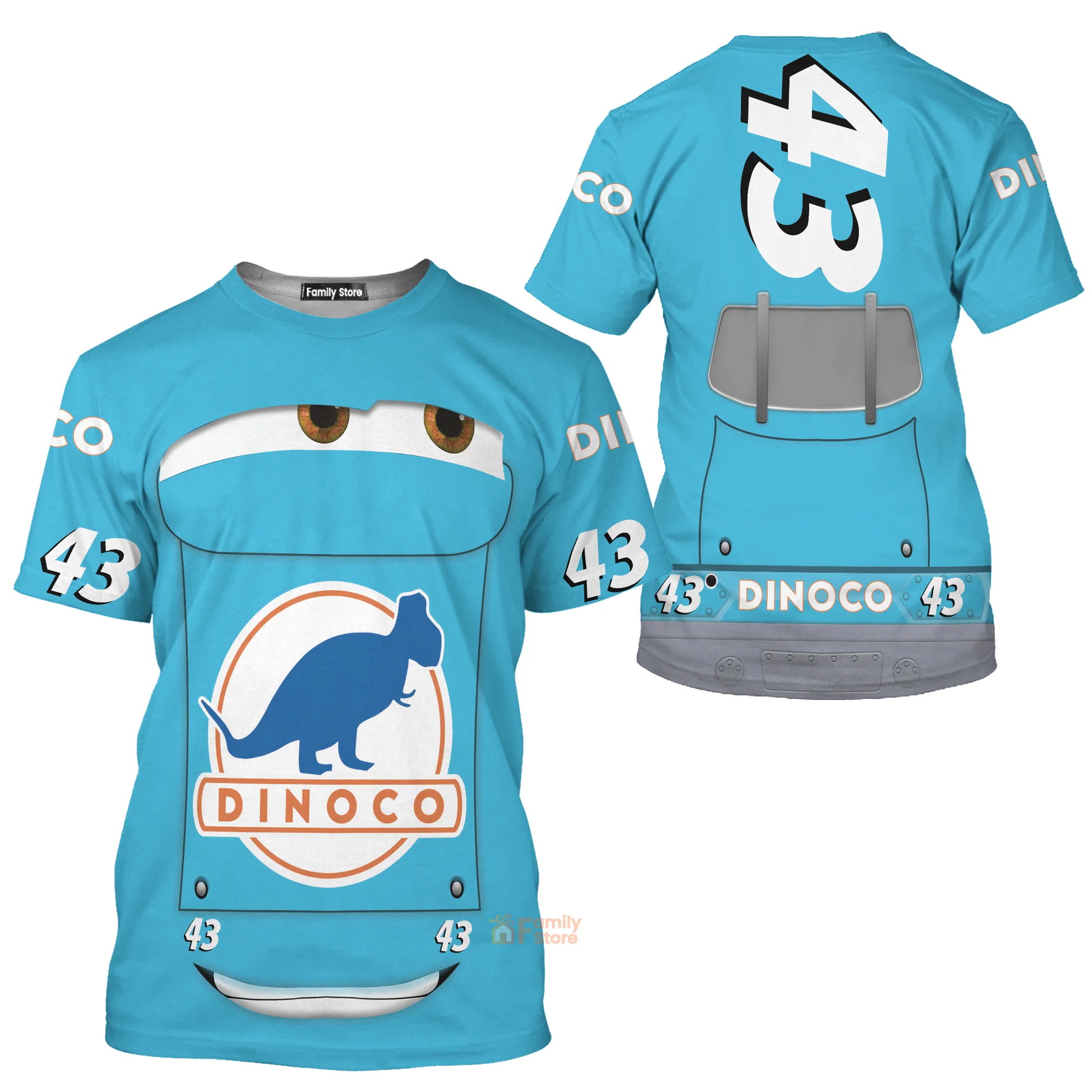 Strip Weathers the King Pixar Cars 3 Costume T-Shirt - Image 3