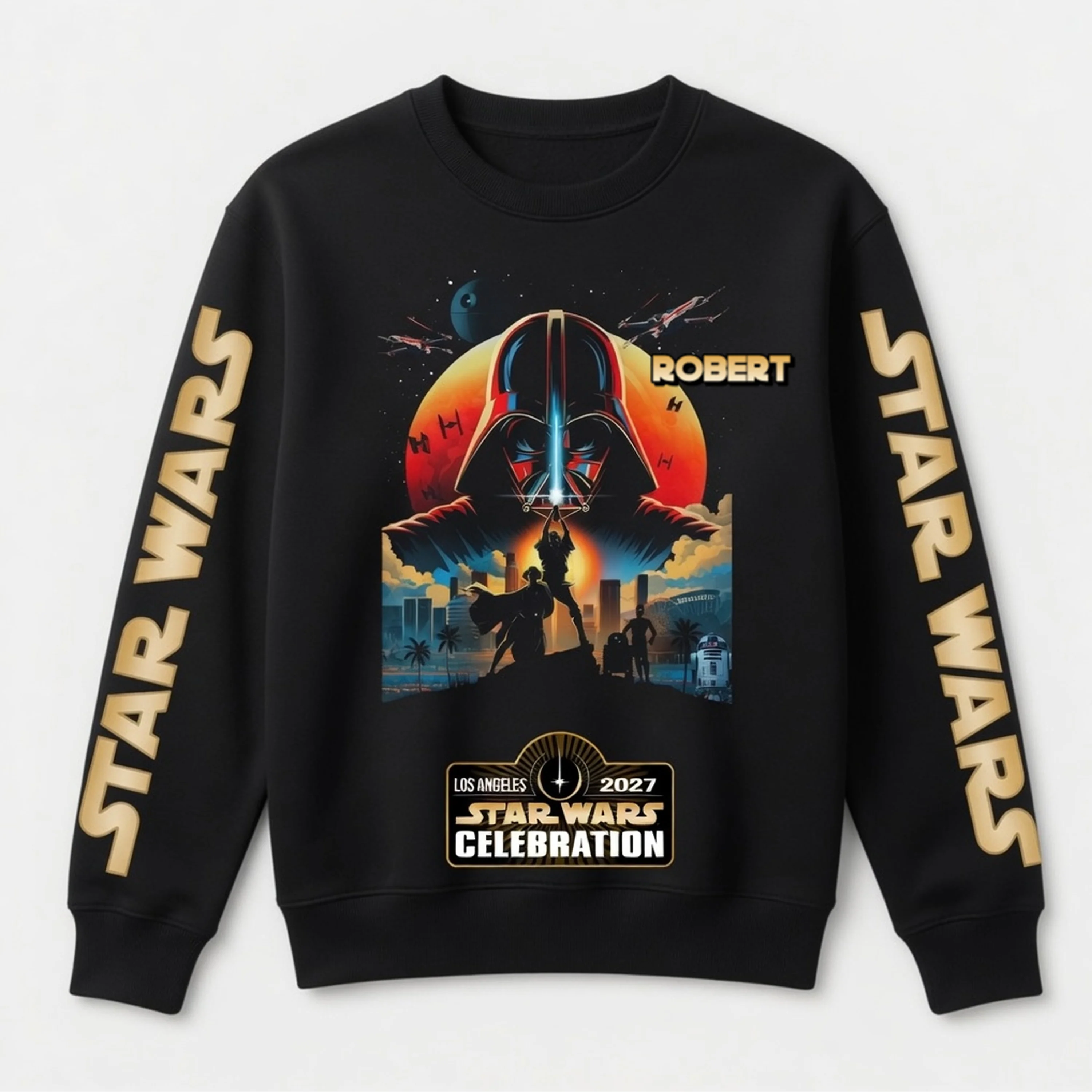 Stwa 50 Years Anniversary With Signatures - Personalized All Over Shirt - Gift For Movie Fans HH01 - Image 6
