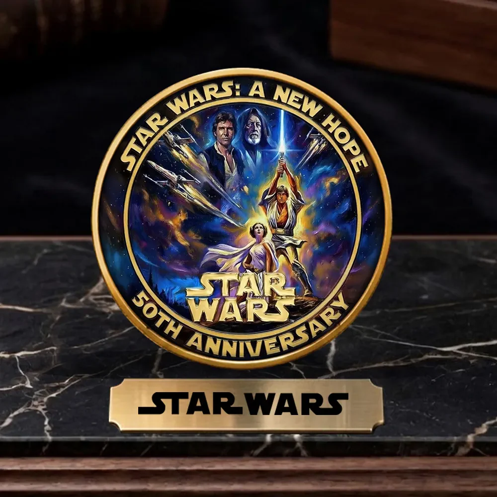 Stwa 50th Anniversary A New Hope - Personalized Commemorative Coin - Gift For Movie Fans  HH01 - Image 2