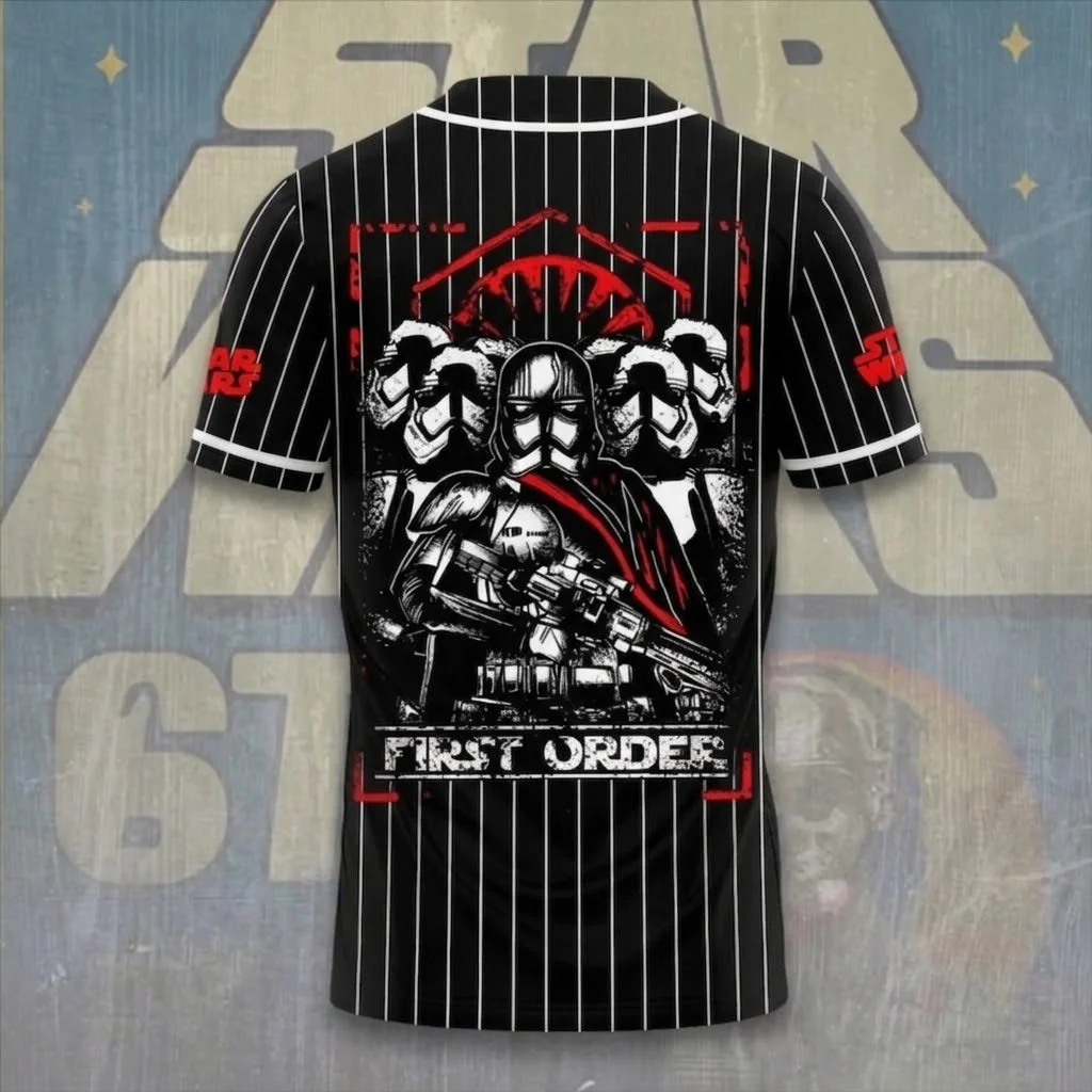 Stwa 50th Anniversary First Order - Personalized Baseball Jersey - Gift For Movie Fans BA01 - Image 3