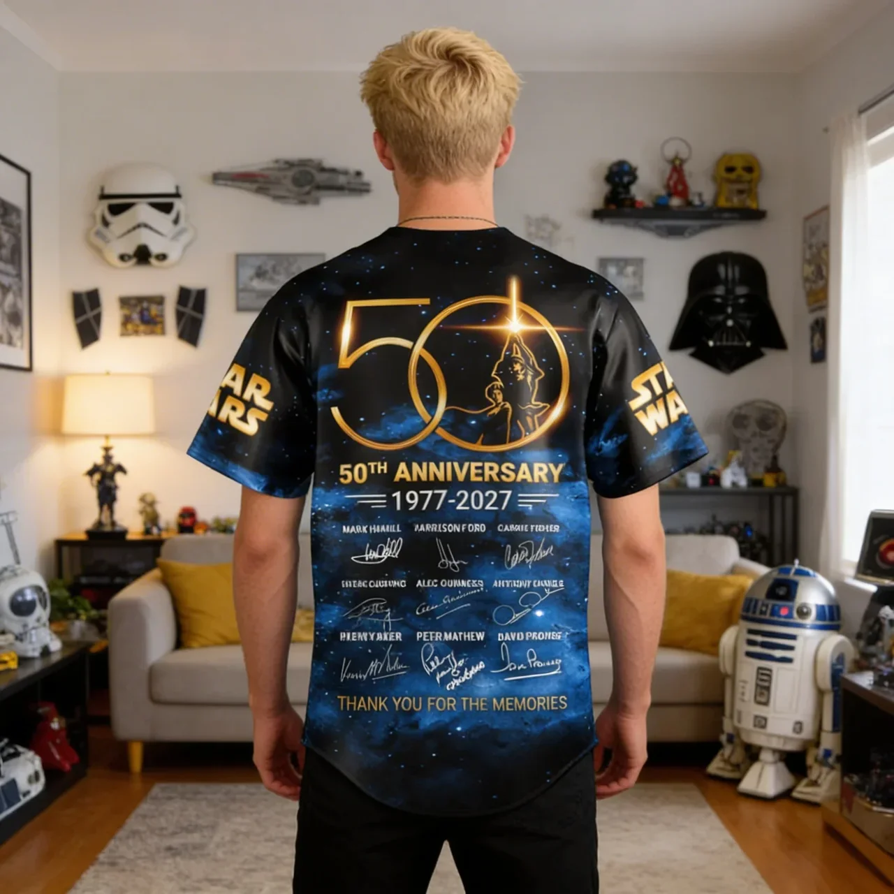 Stwa 50th Anniversary - Personalized Baseball Jersey - Gift For Movie Fans HH01 - Image 3