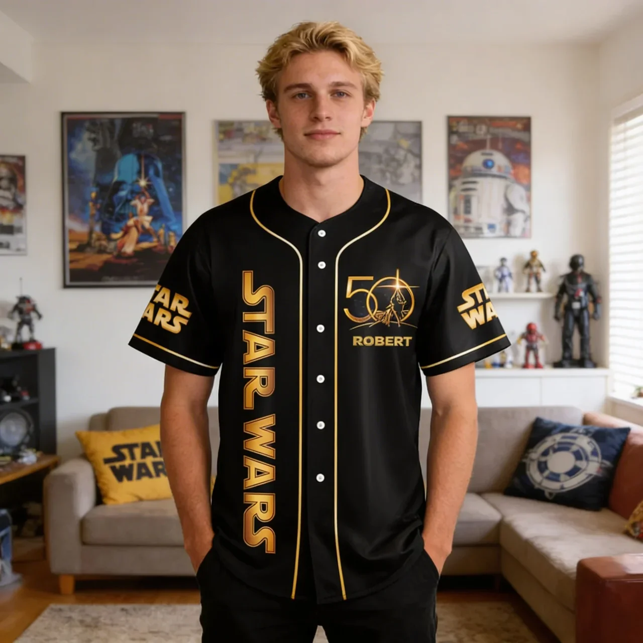Stwa 50th Anniversary - Personalized Baseball Jersey - Gift For Movie Fans HH01 - Image 2