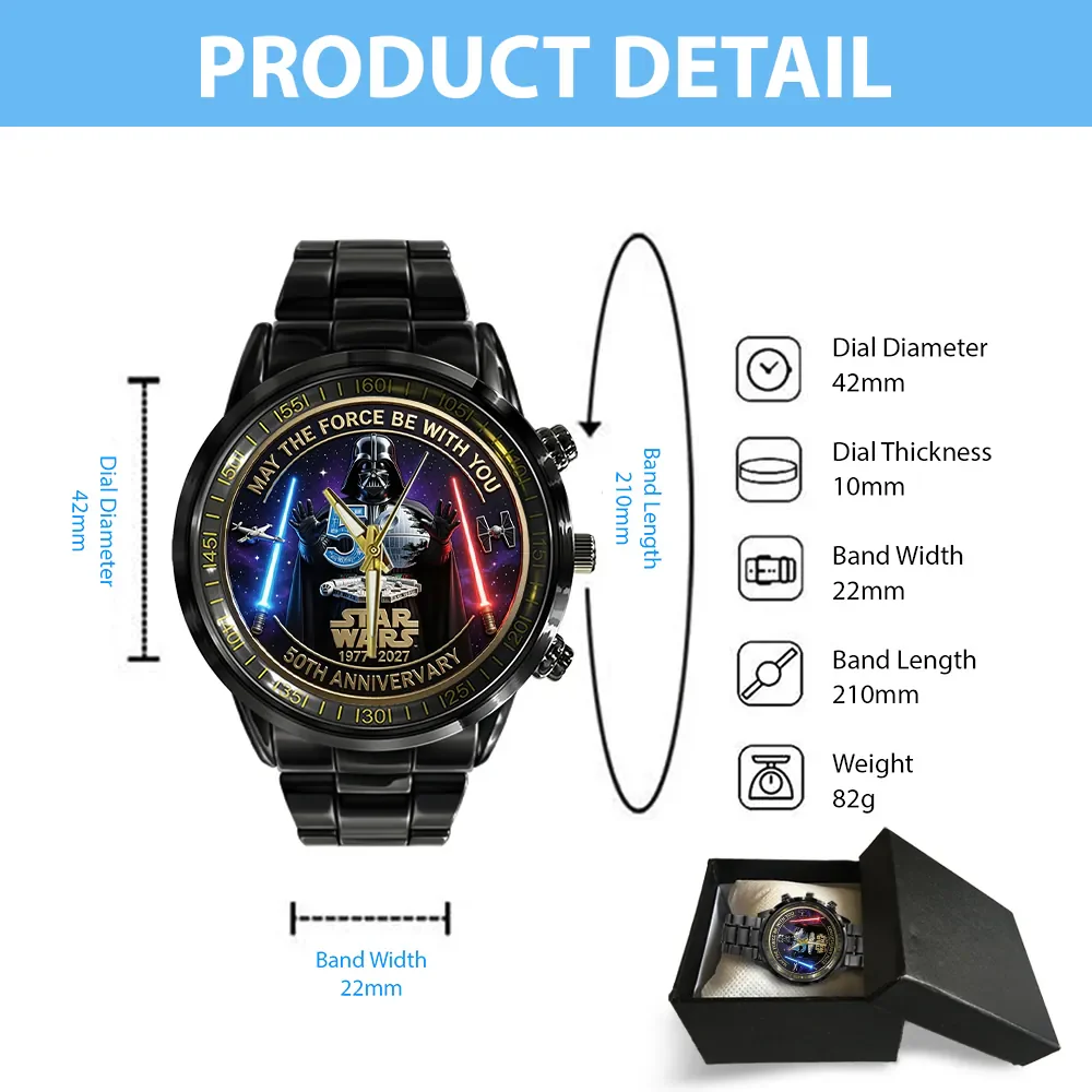 Stwa 50th Anniversary - Personalized Hand Watch - Gift For Movie Fans HH01 - Image 5