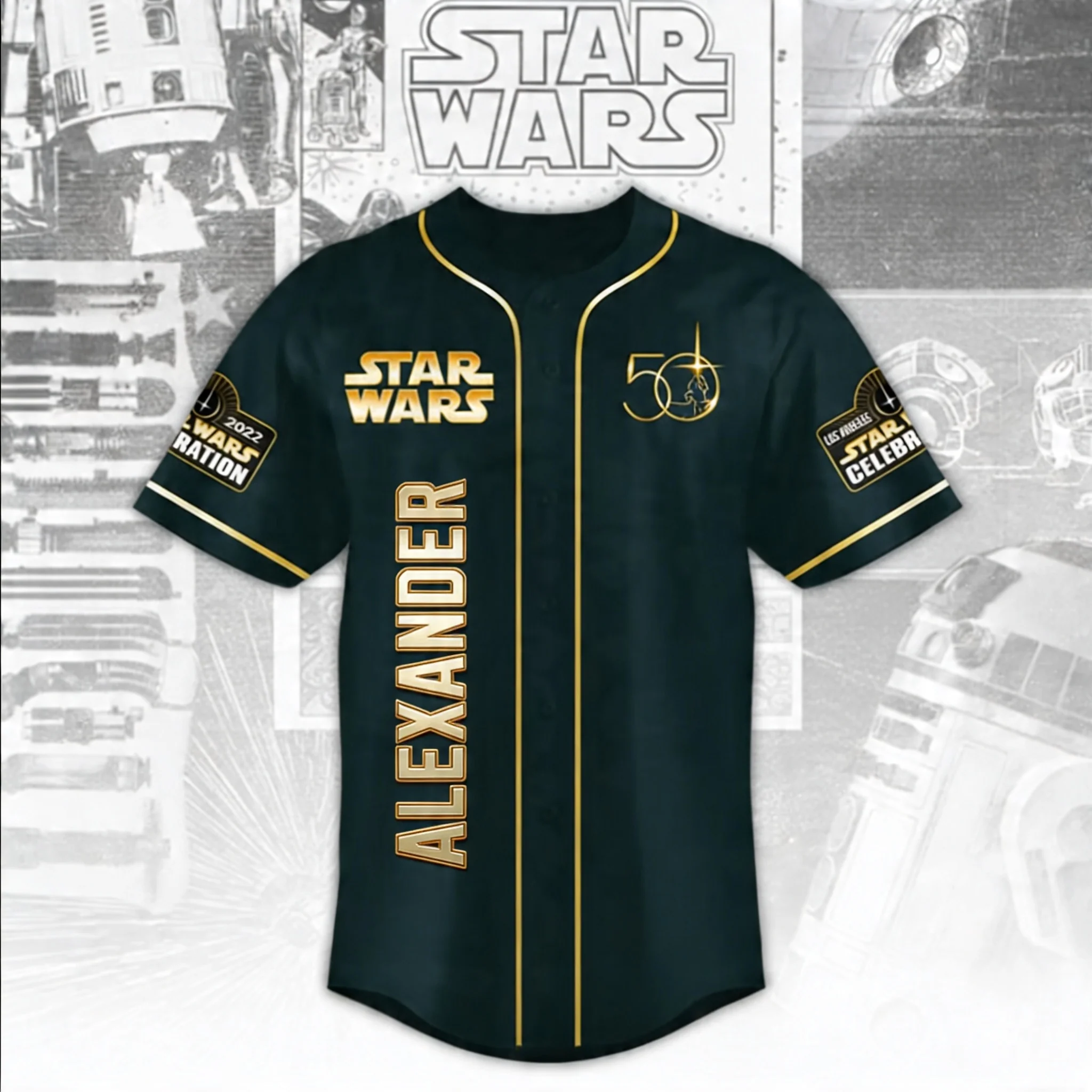 Stwa 50th Anniversary Space Celebration - Personalized Baseball Jersey - Gift For Movie Fans BA01 - Image 2
