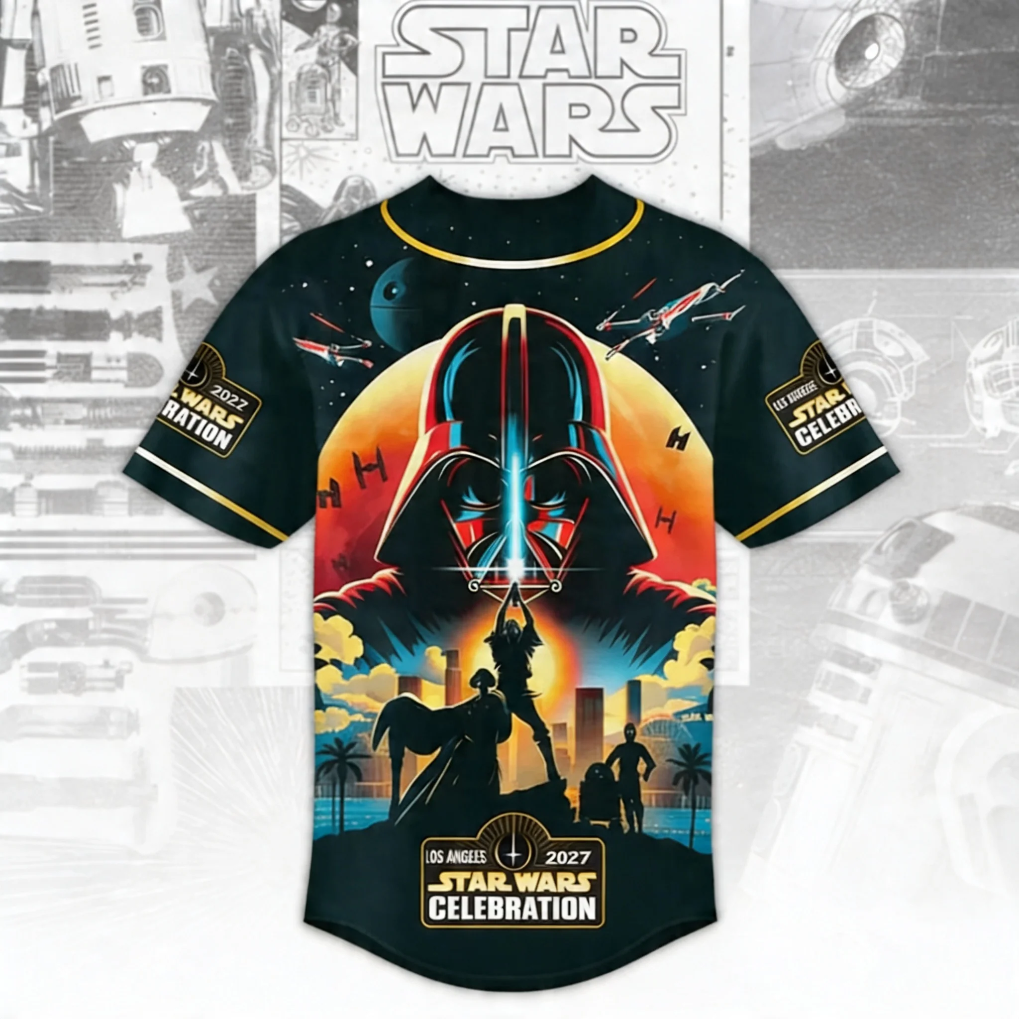 Stwa 50th Anniversary Space Celebration - Personalized Baseball Jersey - Gift For Movie Fans BA01 - Image 3