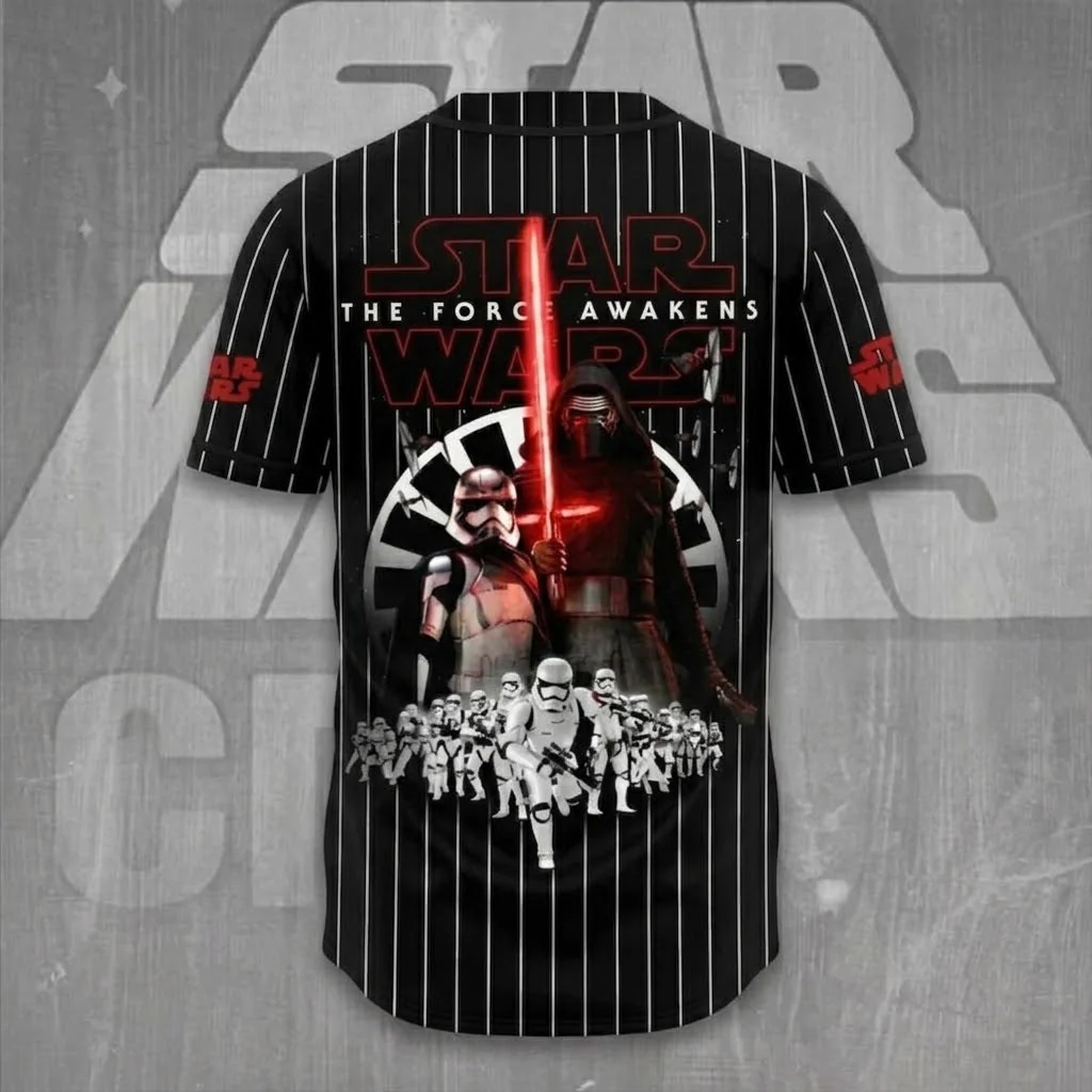 Stwa 50th Anniversary The Force Awakens - Personalized Baseball Jersey - Gift For Movie Fans BA01. - Image 3