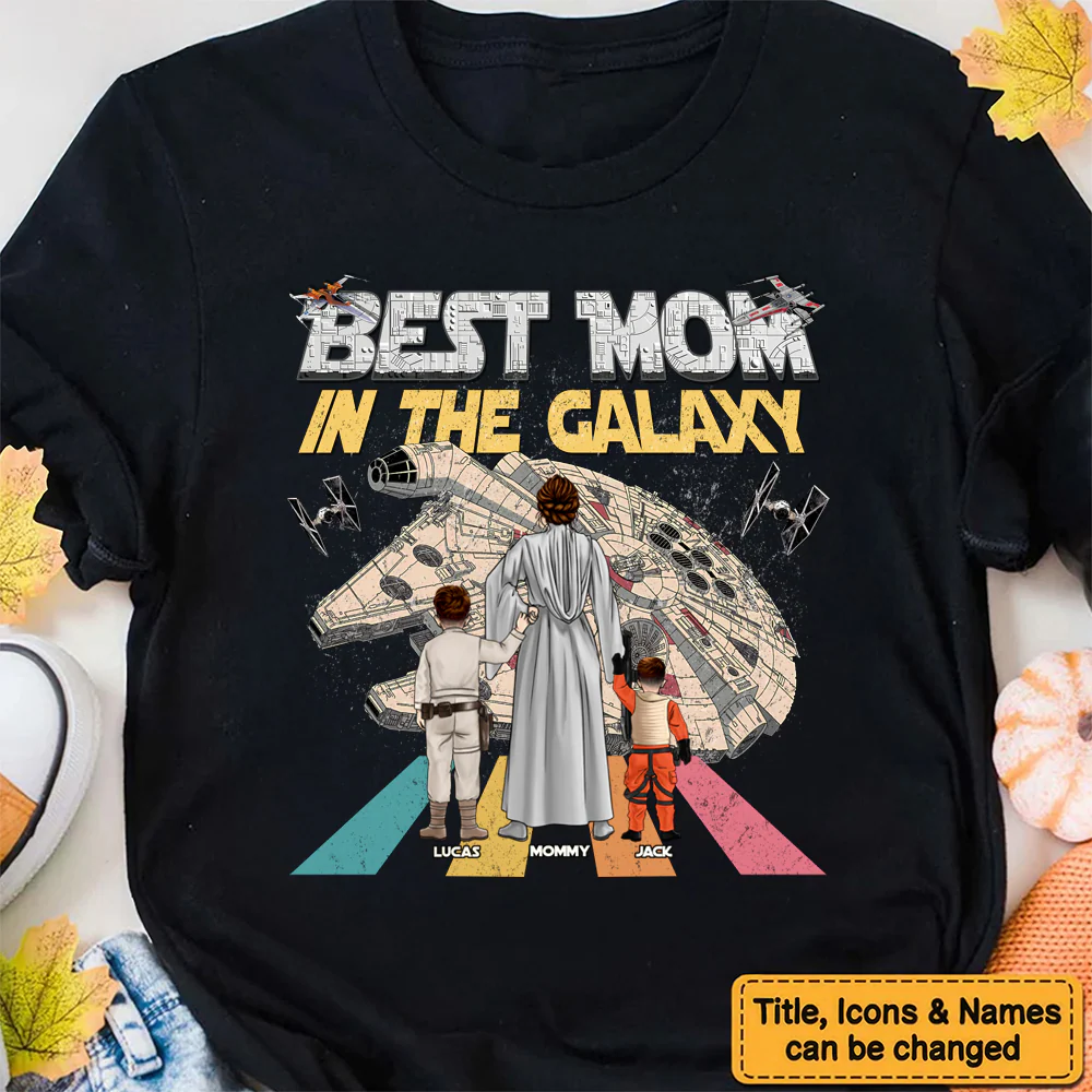 Stwa Best Mom In The Galaxy - Personalized Shirt - Gift For Mom - Image 2
