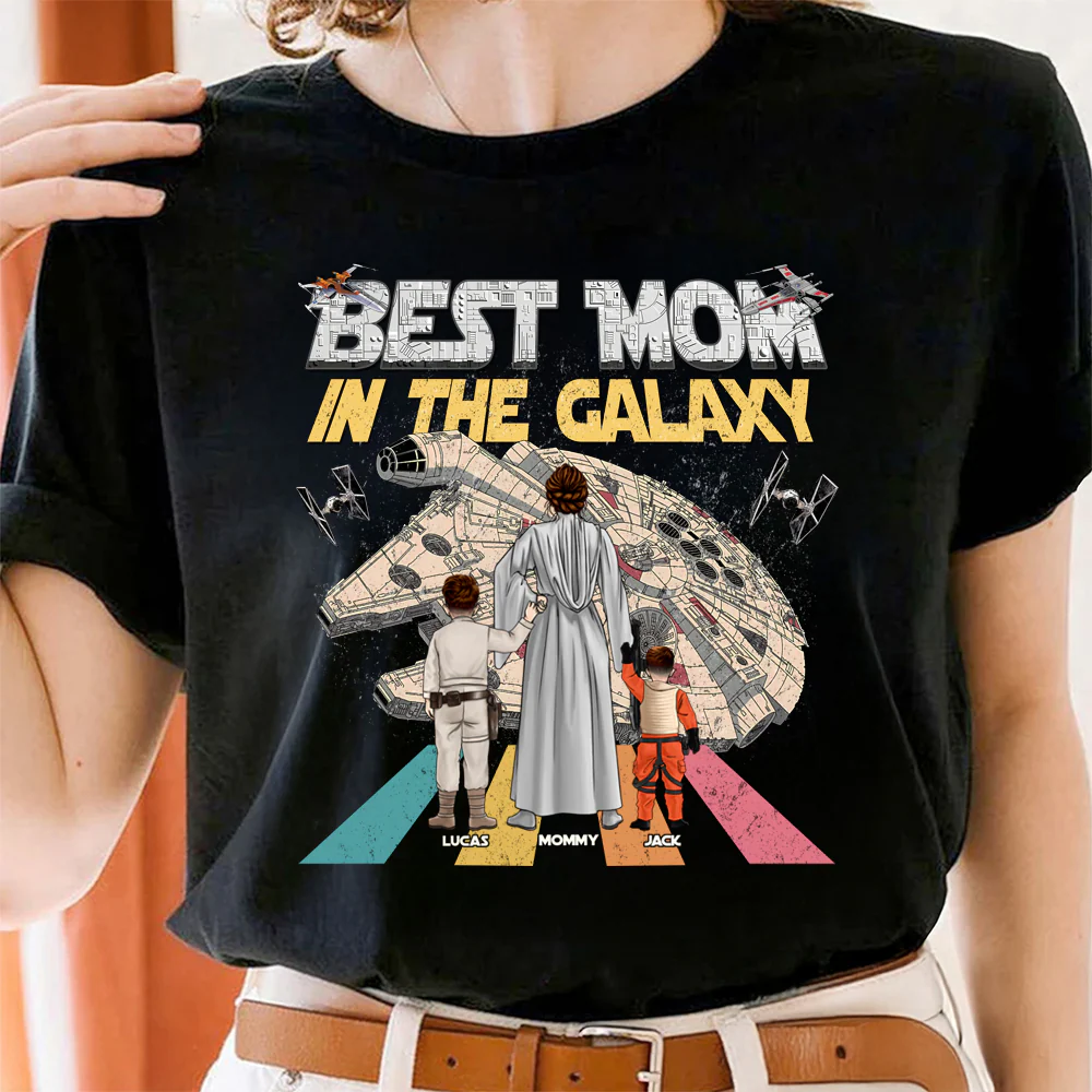 Stwa Best Mom In The Galaxy - Personalized Shirt - Gift For Mom - Image 3