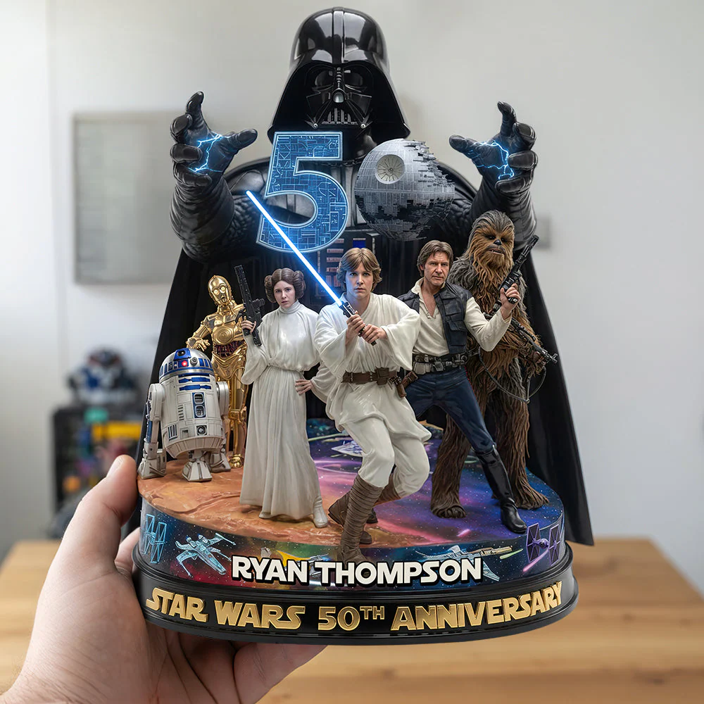Stwa Celebrate 50 Years Of Freedom - Personalized Acrylic Plaque - Gift For Movie Fans