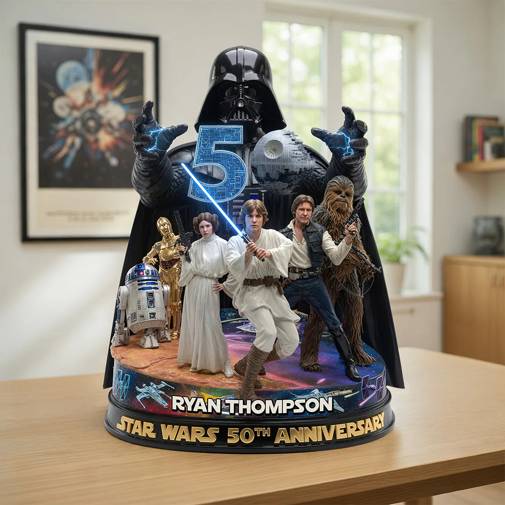 Stwa Celebrate 50 Years Of Freedom - Personalized Acrylic Plaque - Gift For Movie Fans - Image 2