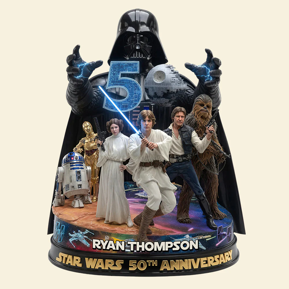 Stwa Celebrate 50 Years Of Freedom - Personalized Acrylic Plaque - Gift For Movie Fans - Image 3
