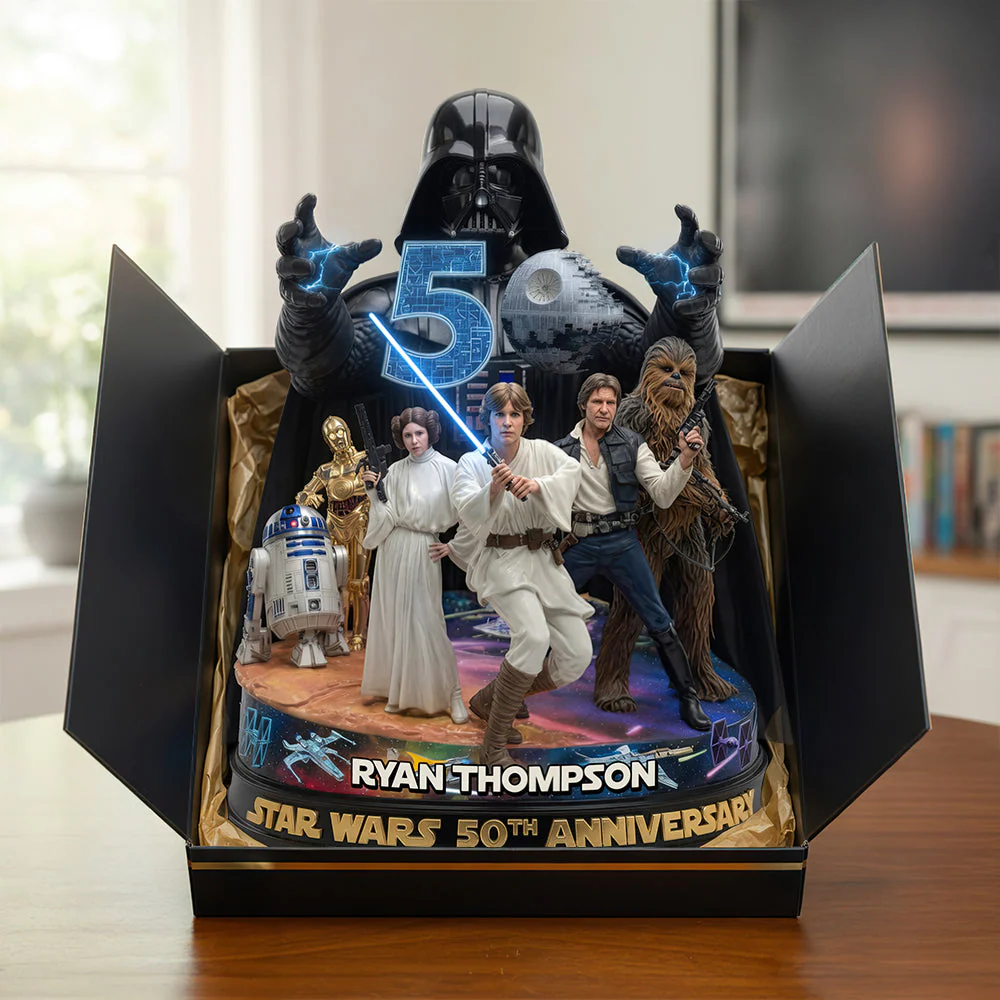 Stwa Celebrate 50 Years Of Freedom - Personalized Acrylic Plaque - Gift For Movie Fans - Image 4