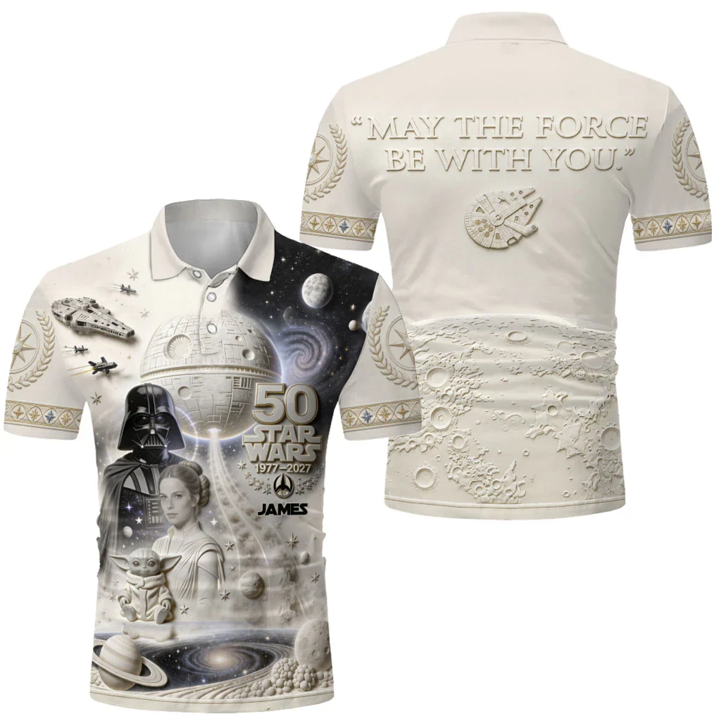 Stwa Celebrate 50 Years Of Legend - Personalized Polo Shirt - Gift For Fan Movies HH01 - Image 3