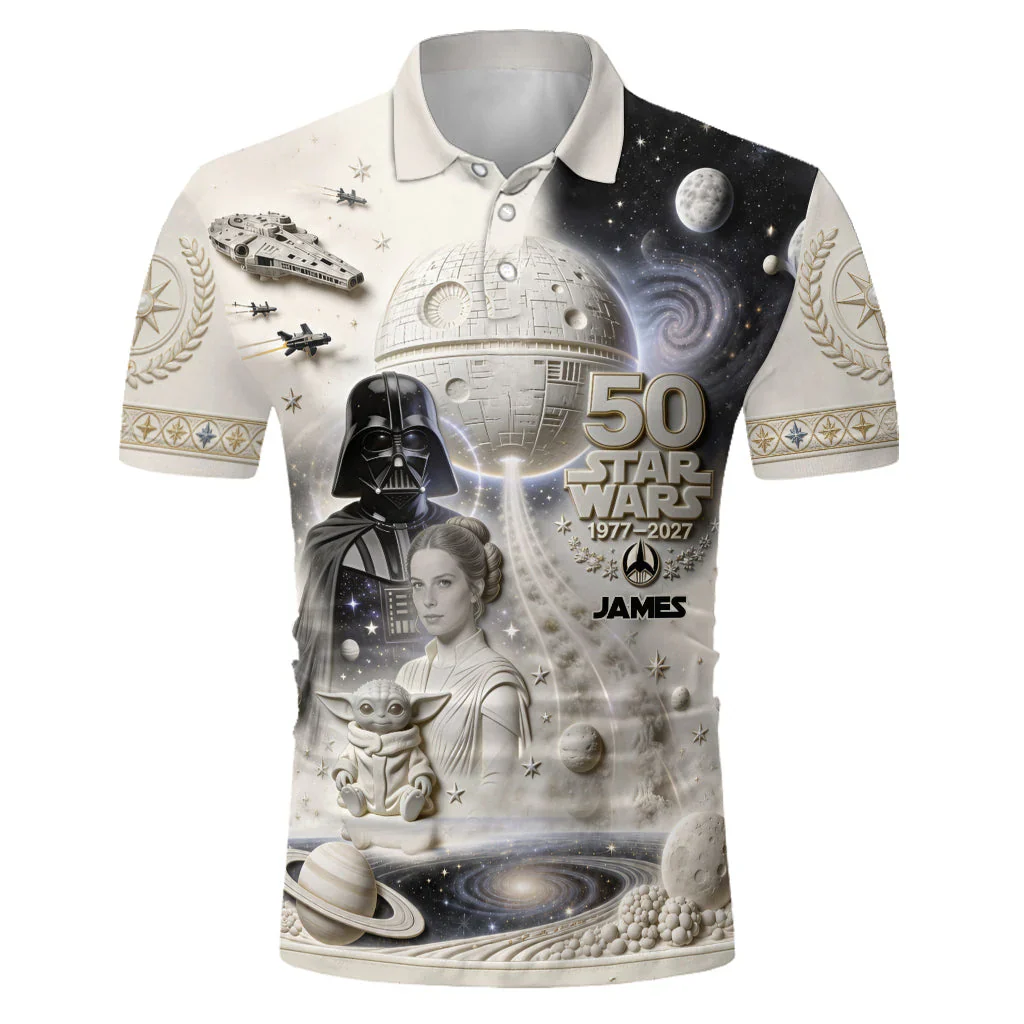 Stwa Celebrate 50 Years Of Legend - Personalized Polo Shirt - Gift For Fan Movies HH01 - Image 4