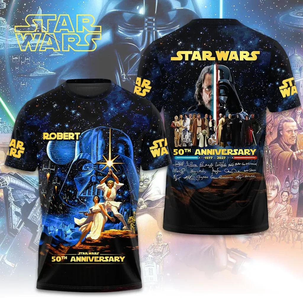 Stwa Celebrate 50 Years With All Legends - Personalized All Over Shirt - Anniversary Gift For Movie Fans HH01