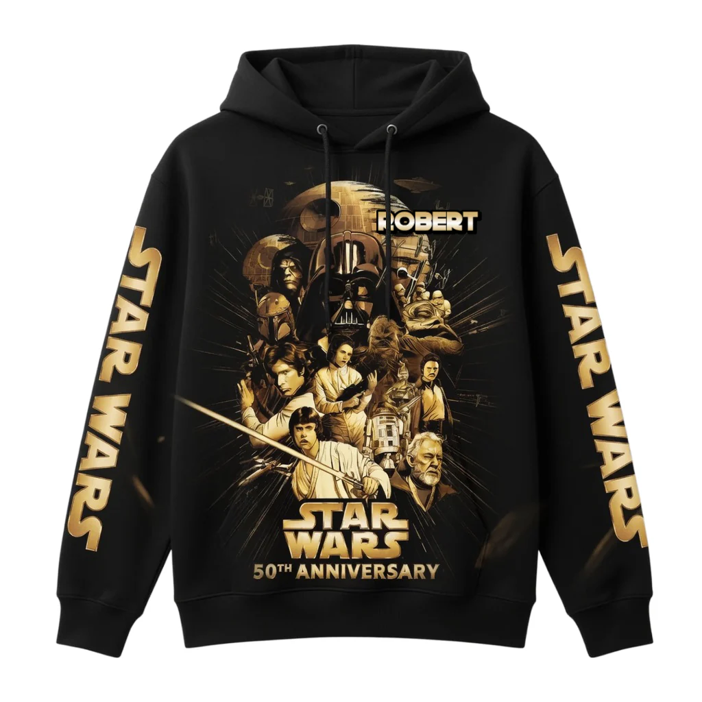Stwa Celebrate 50 Years With All Legends - Personalized All Over Shirt - Gift For Movie Fans HH01 - Image 4