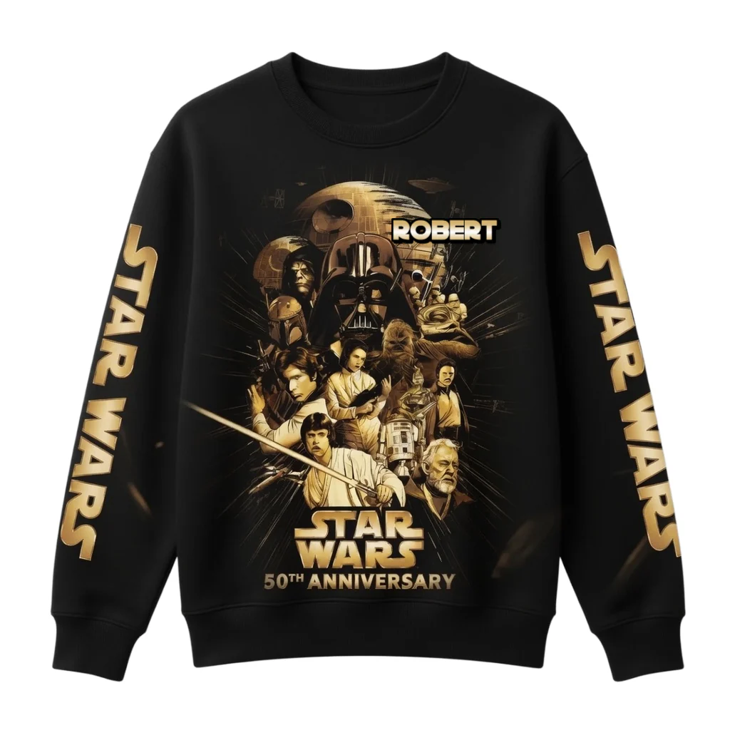 Stwa Celebrate 50 Years With All Legends - Personalized All Over Shirt - Gift For Movie Fans HH01 - Image 6