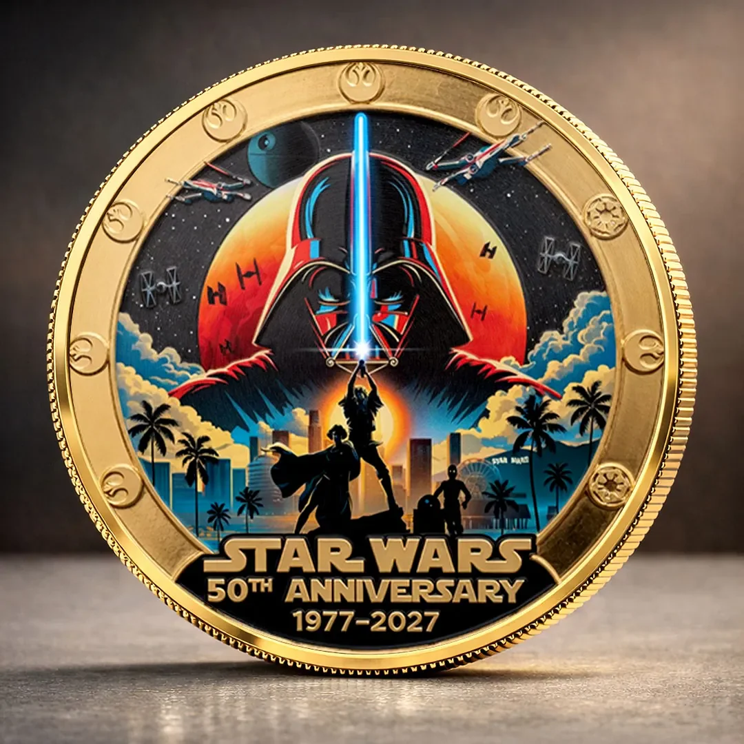 Stwa Celebrate 50th Anniversary - Personalized Commemorative Coin - Gift For Movie Fans HH01 - Image 3