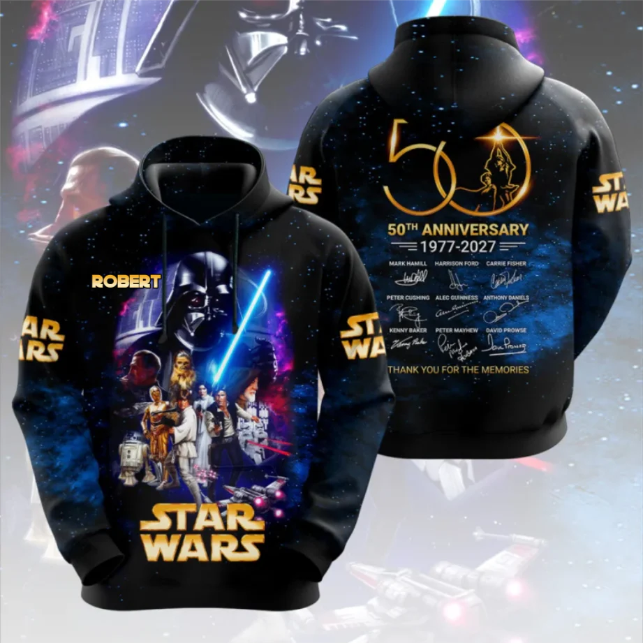 Stwa Celebrate 50th Anniversary With Signature - Personalized All Over Shirt - Gift For Movie Fans HH01 - Image 2