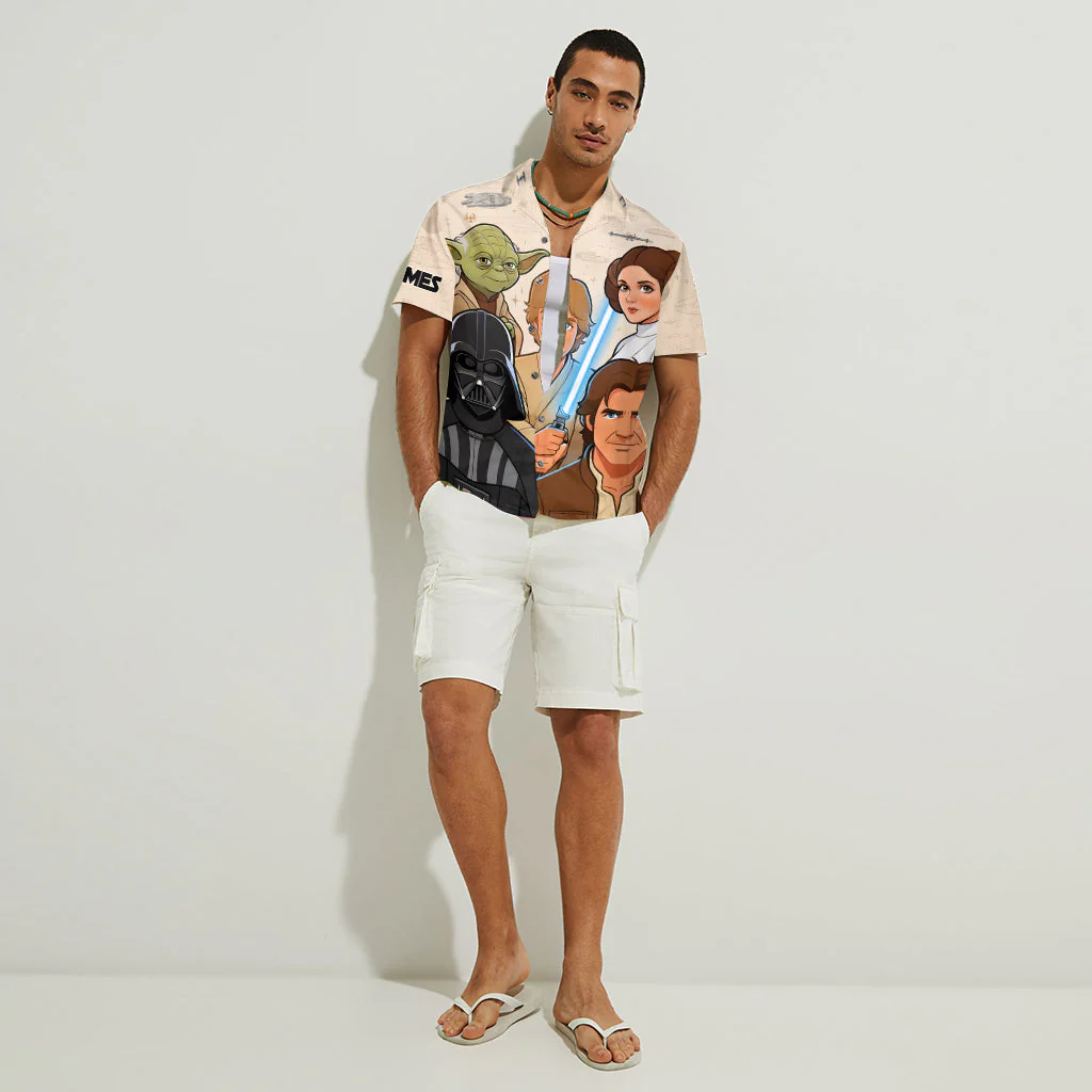 Stwa Characters May The 4th Be With You - Personalized Hawaiian Shirt - Gift For Fan Movies - Image 3