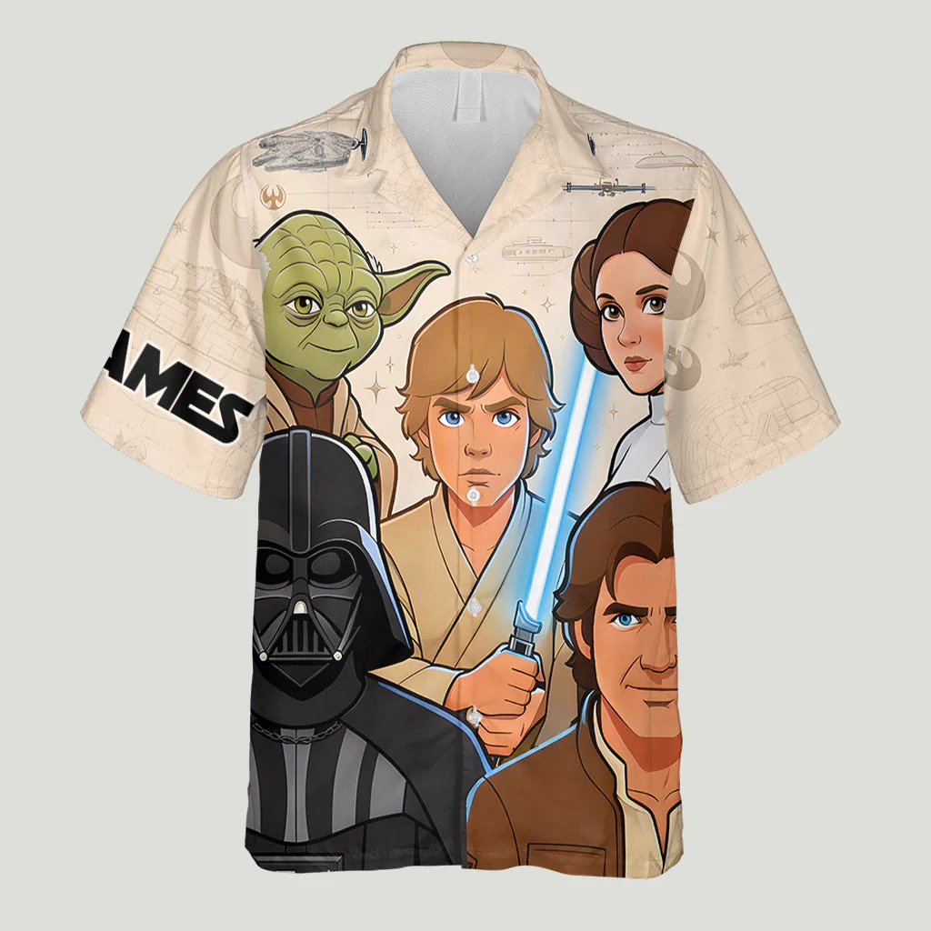 Stwa Characters May The 4th Be With You - Personalized Hawaiian Shirt - Gift For Fan Movies - Image 5