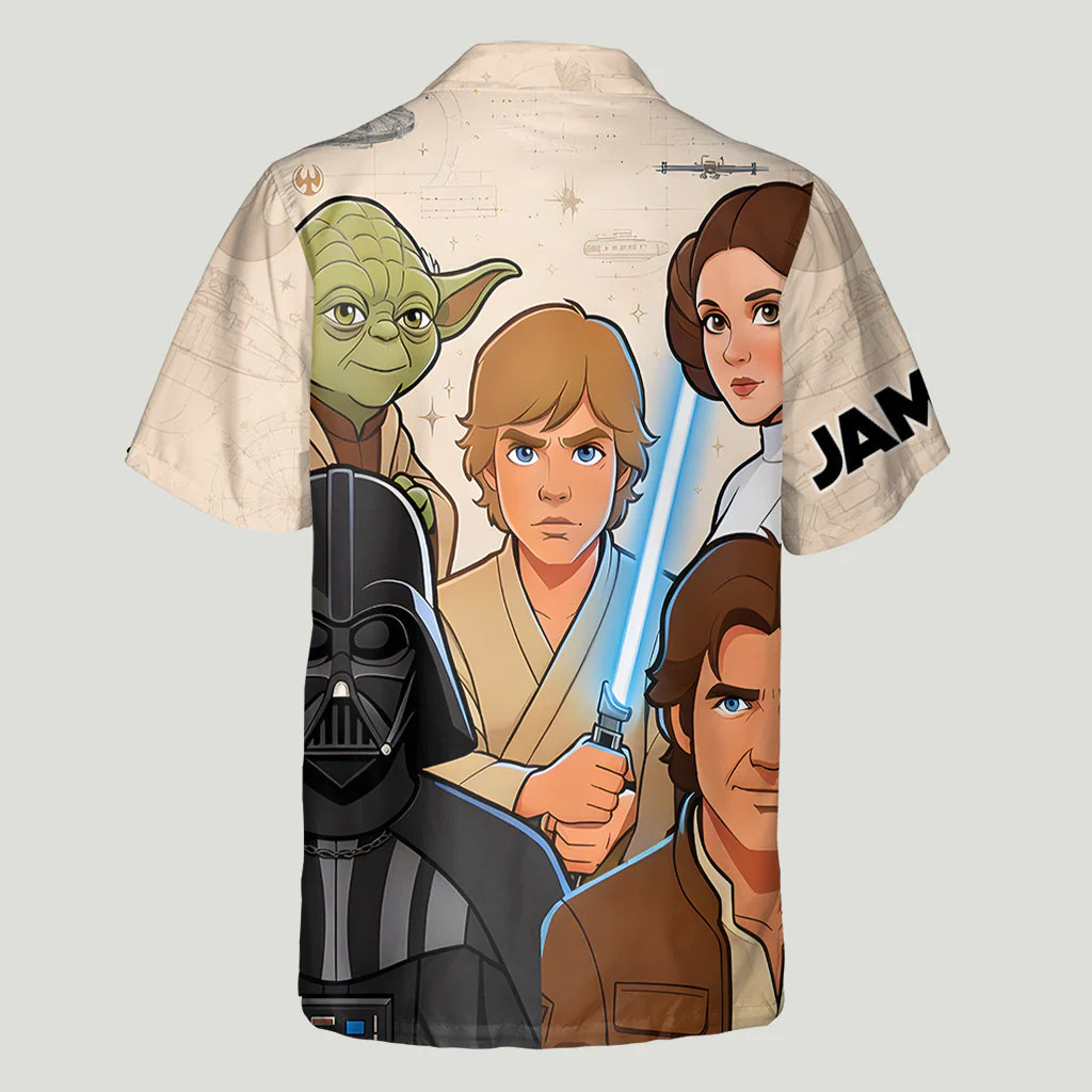 Stwa Characters May The 4th Be With You - Personalized Hawaiian Shirt - Gift For Fan Movies - Image 6