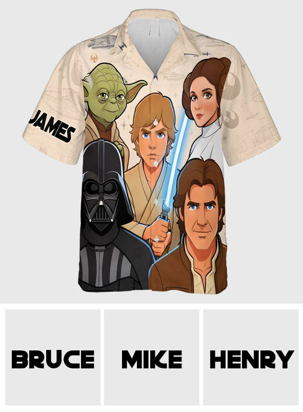 Stwa Characters May The 4th Be With You - Personalized Hawaiian Shirt - Gift For Fan Movies - Image 7