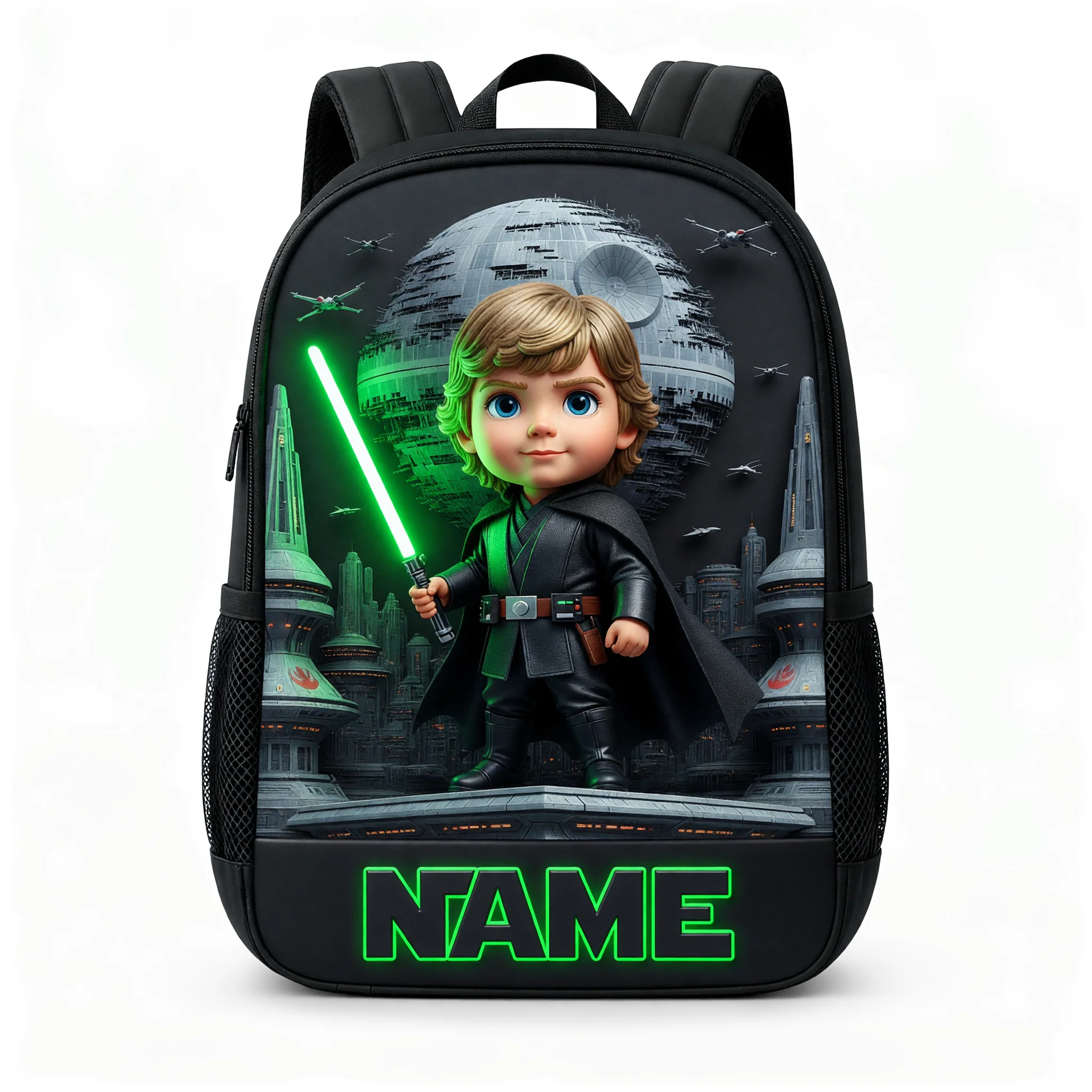 Stwa Custom Photo Galaxy Star Kids Back to School - Personalized Backpack, Lunch Bag, Pencil Case & Water Bottle - Gift For Kids - Image 7