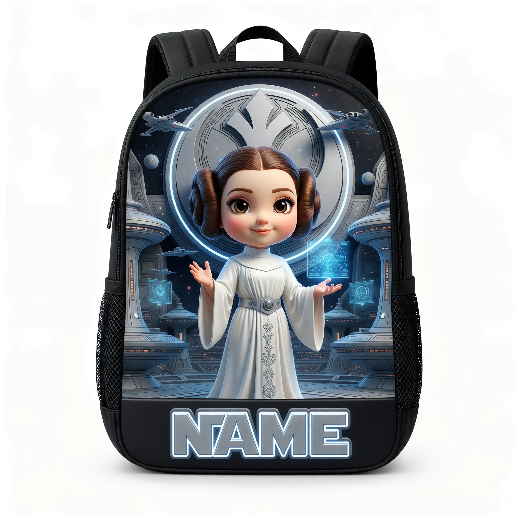 Stwa Custom Photo Galaxy Star Kids Back to School - Personalized Backpack, Lunch Bag, Pencil Case & Water Bottle - Gift For Kids - Image 9