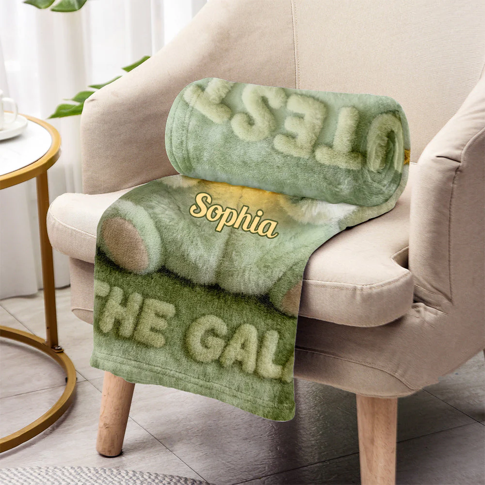 Stwa Cute Baby In The Galaxy - Personalized Blanket - Gift For Movie Fans - Image 3