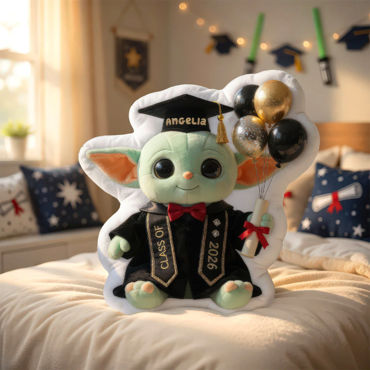 Stwa Cute Graduation Scholar - Personalized Custom Shaped Pillow - Gift For Graduates - Image 2