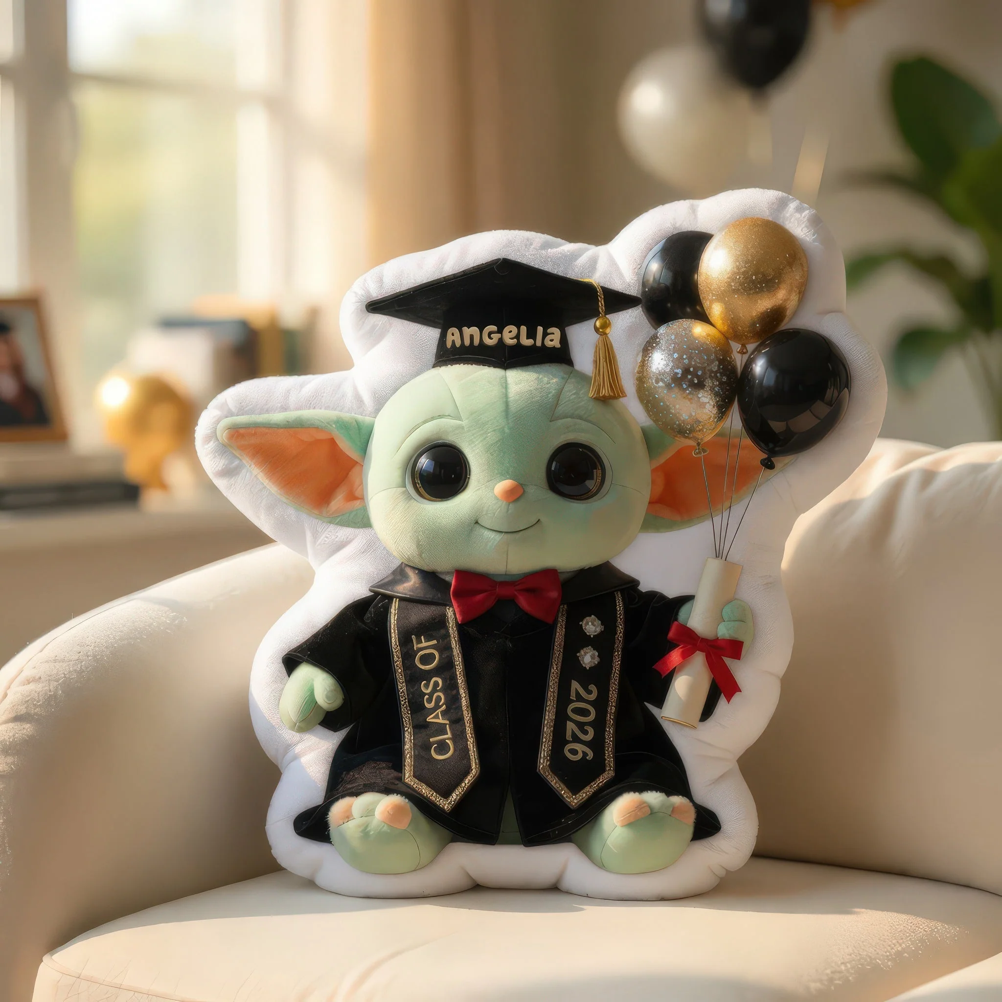 Stwa Cute Graduation Scholar - Personalized Custom Shaped Pillow - Gift For Graduates - Image 3