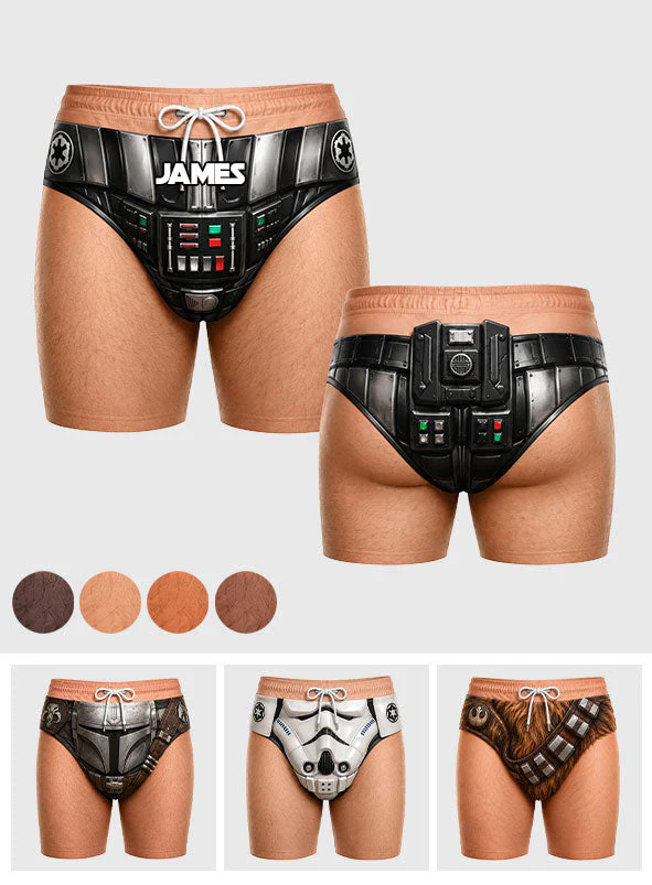 Stwa Dark Mode Activated - Personalized Beach Short - Gift For Him, Husband - Image 4