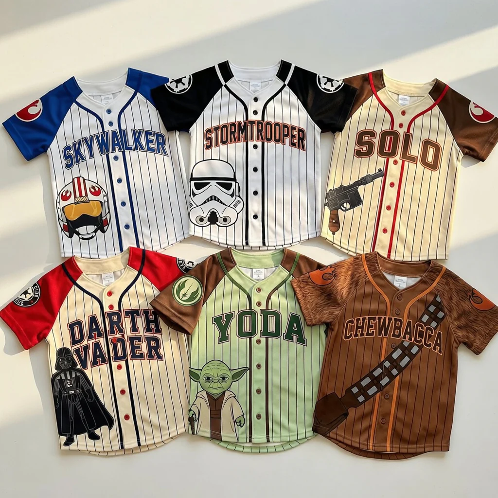 Stwa Family Matching - Personalized Baseball Jersey For Adult, Kid, Toddler - Gift For Family, Movie Fans HH01 - Image 4