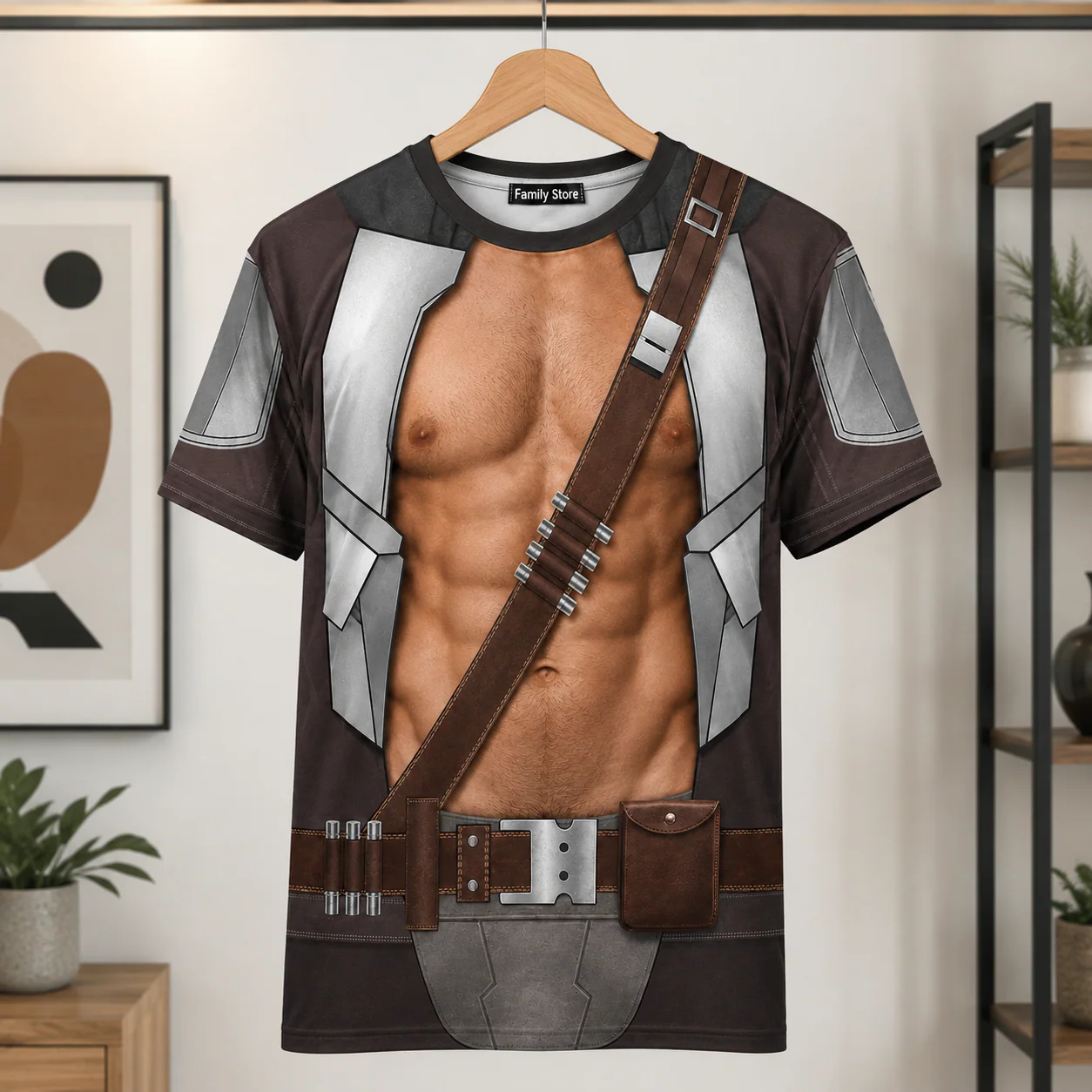 Stwa Custom Funny Galaxy Warrior Armored Costume - Personalized All Over Shirt - Gifts For Him, Husband, Dad - Image 3