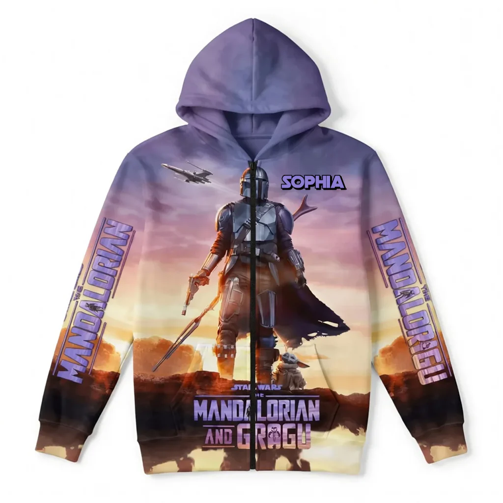 Stwa Galactic Tracker And The Child - Personalized All Over Shirt - Gift For Movie Fans HH01 - Image 5