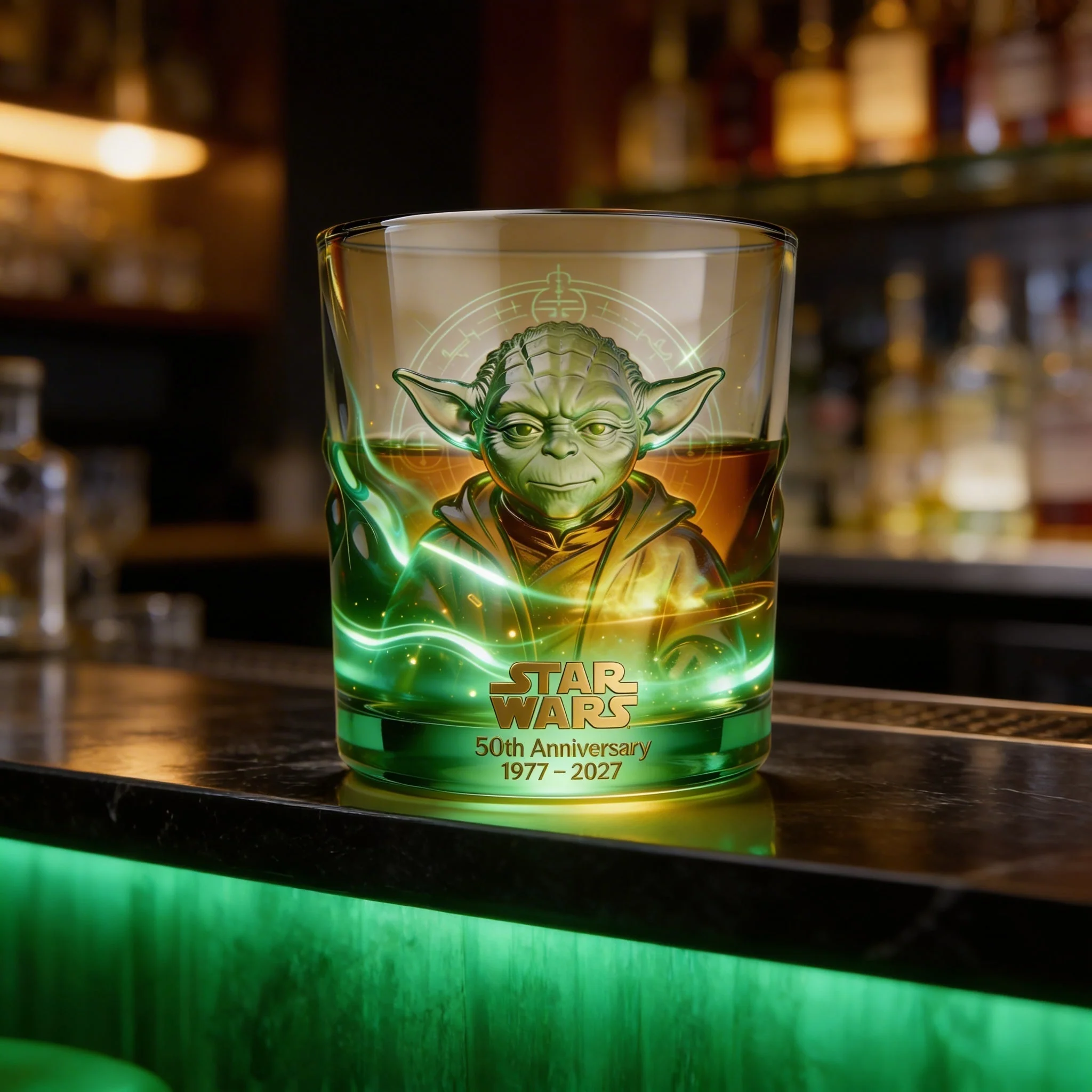 Stwa Galaxy Star 50th Anniversary - Personalized Whiskey Glass - Gift For Movie Fans HH01 - Image 3