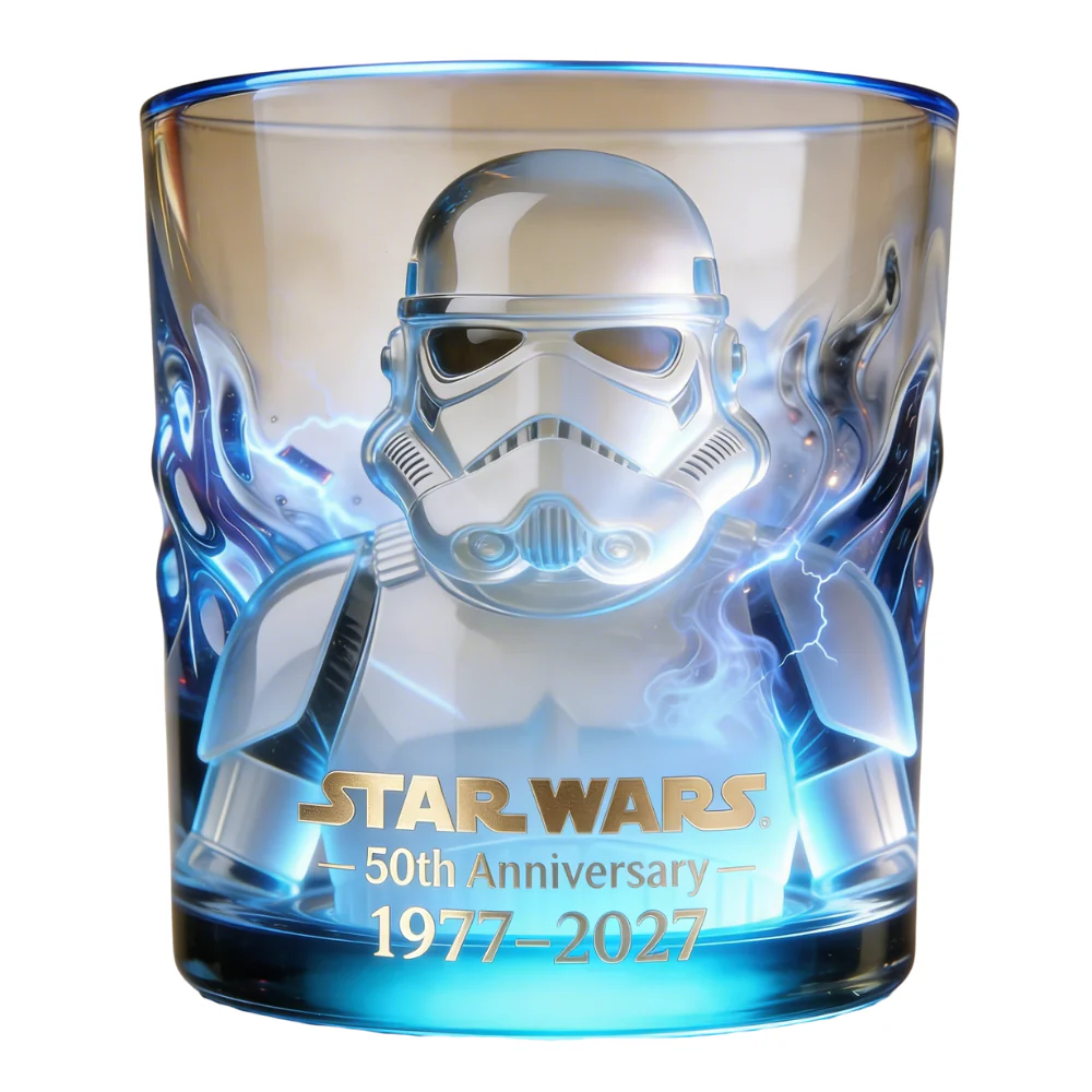 Stwa Galaxy Star 50th Anniversary - Personalized Whiskey Glass - Gift For Movie Fans HH01 - Image 5