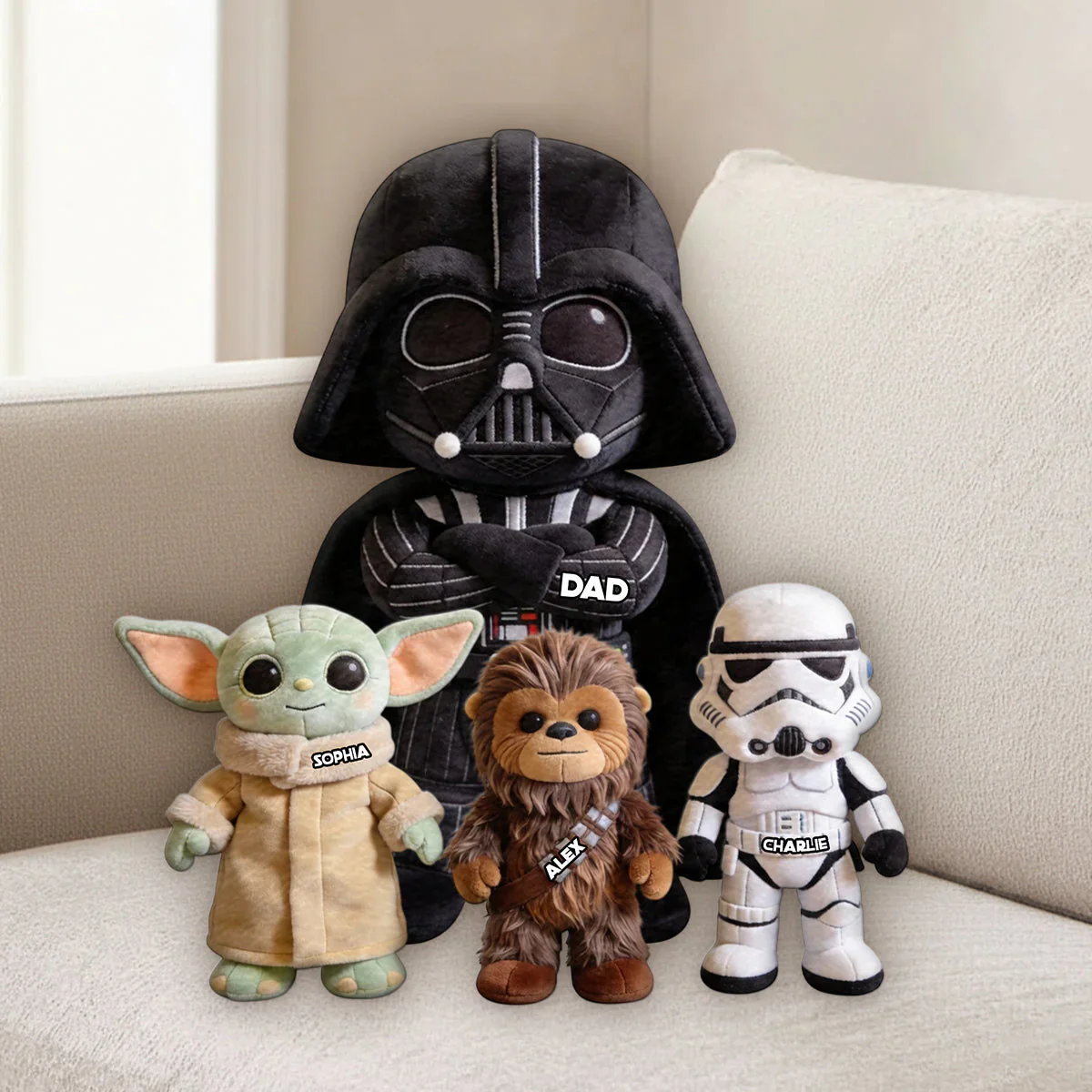 Stwa Galaxy Star Best Dad Ever - Personalized Custom Shaped Pillow - Gift For Dad, Grandpa - Image 2