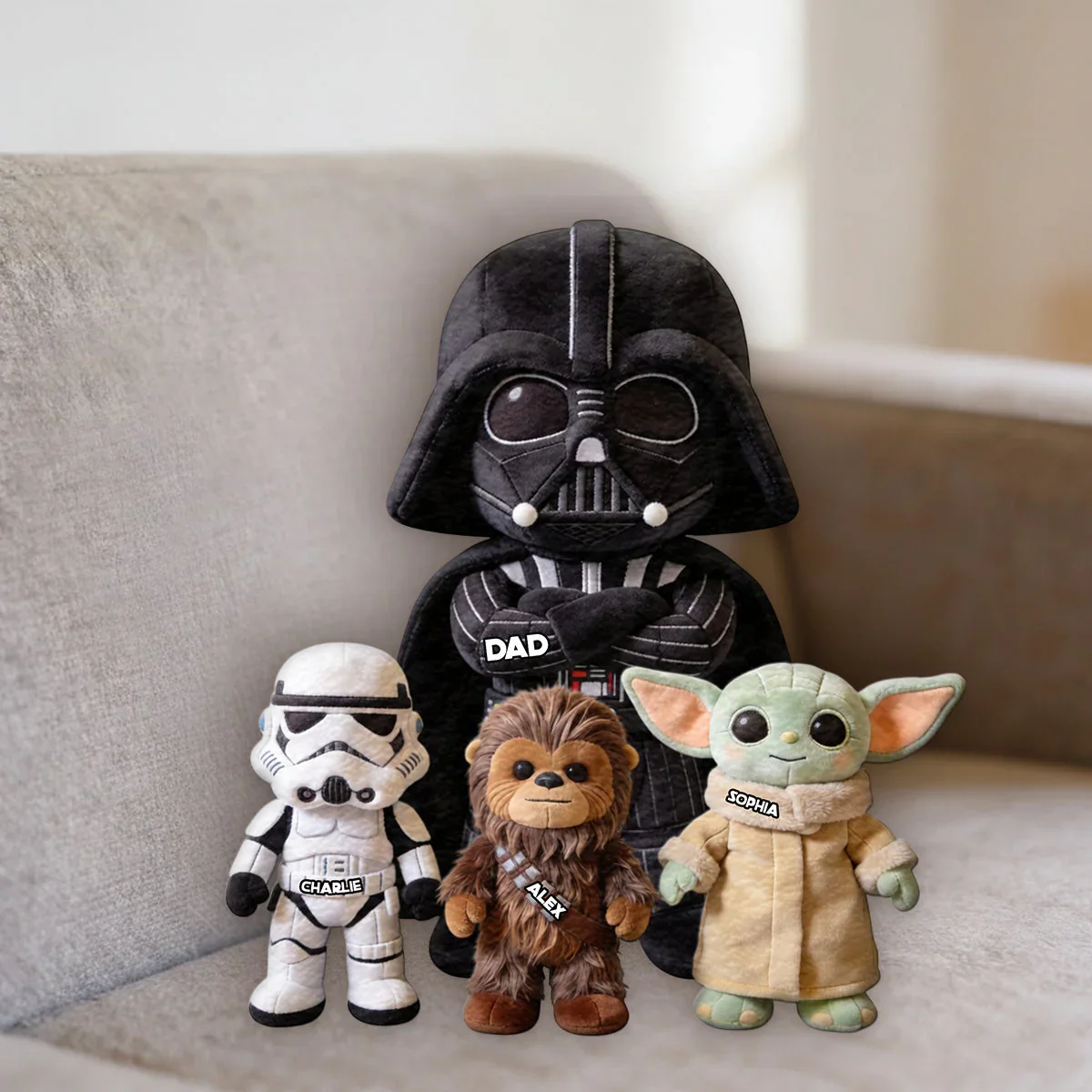 Stwa Galaxy Star Best Dad Ever - Personalized Custom Shaped Pillow - Gift For Dad, Grandpa - Image 4